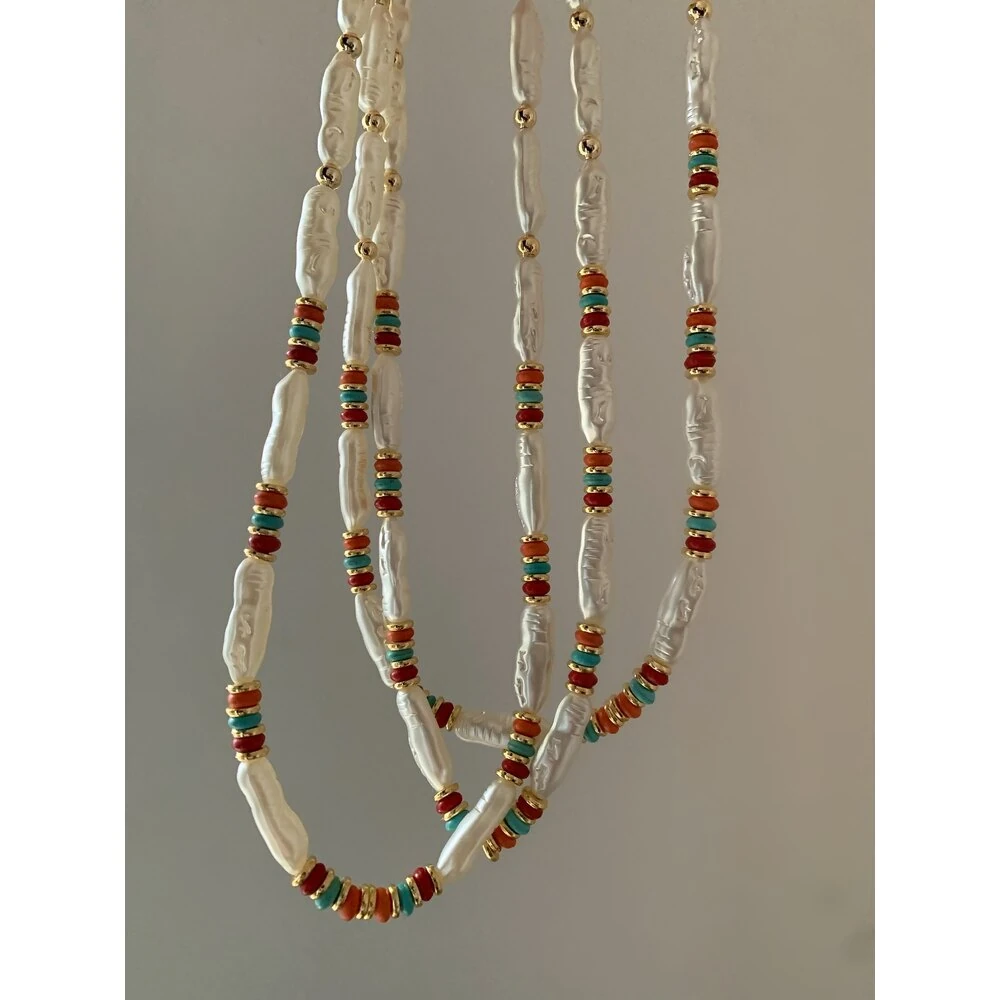 Bohem iri inci kolye