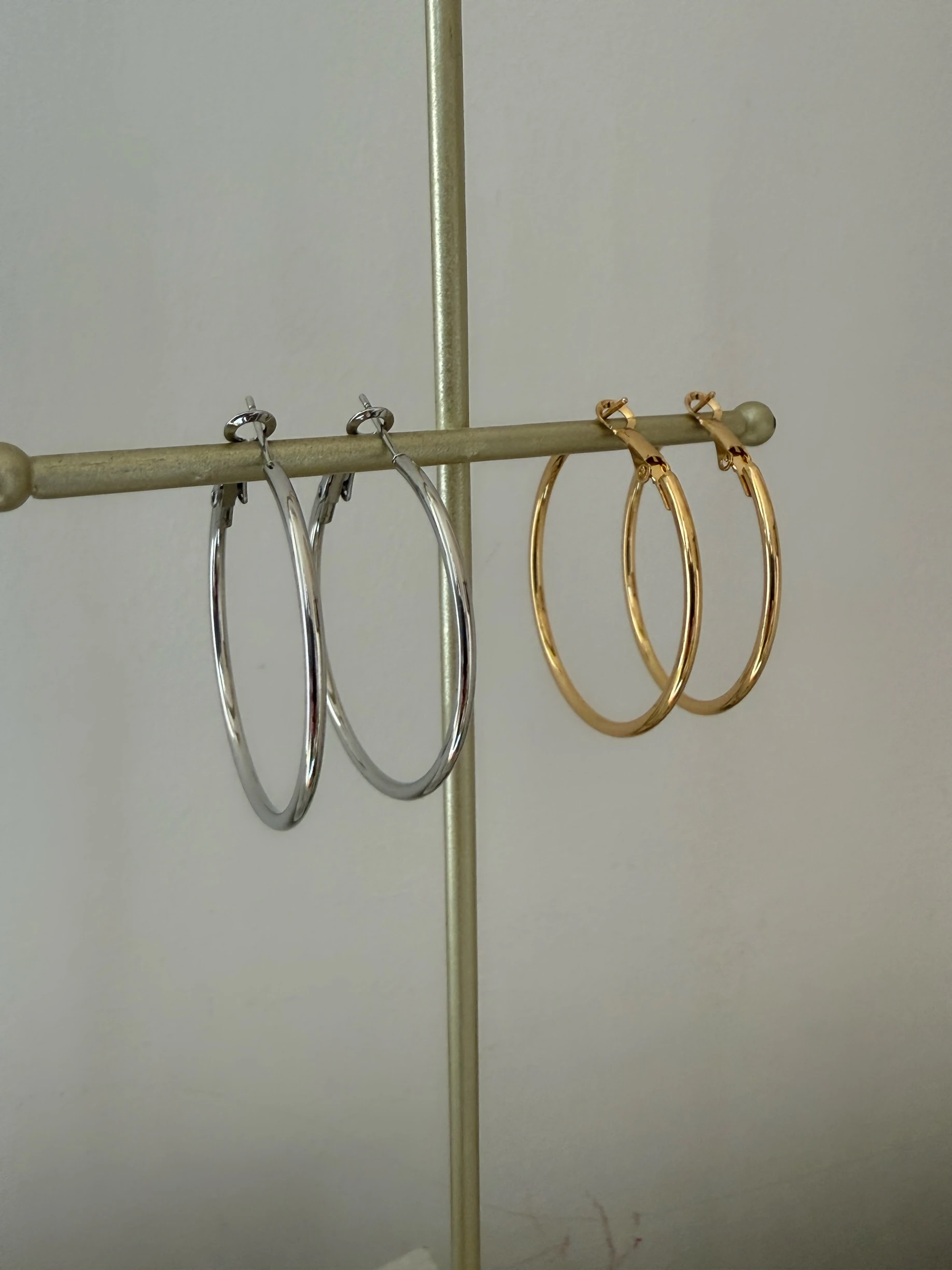 Çelik s boy ince basic halka küpe