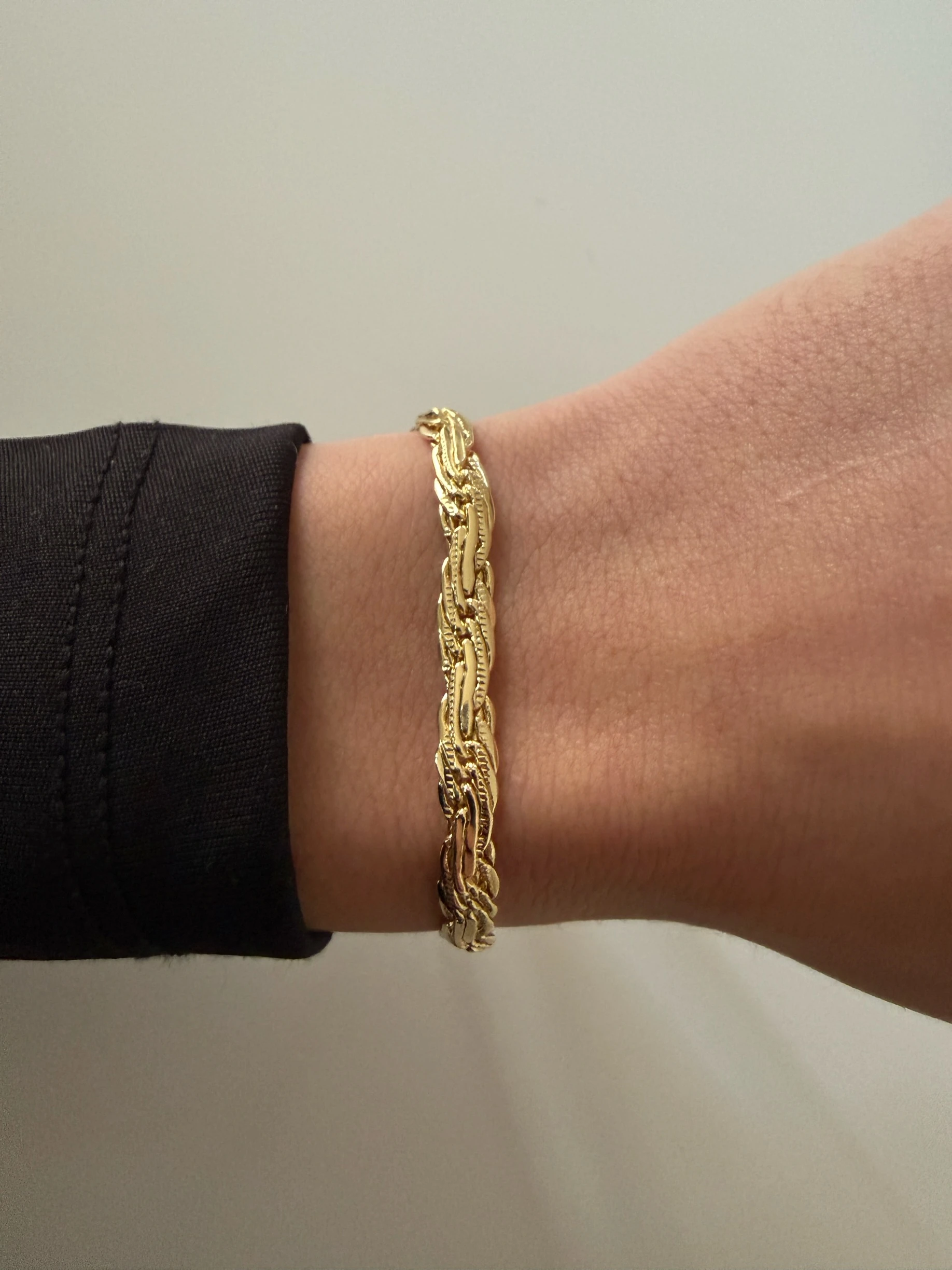 Basic örgü motif bileklik