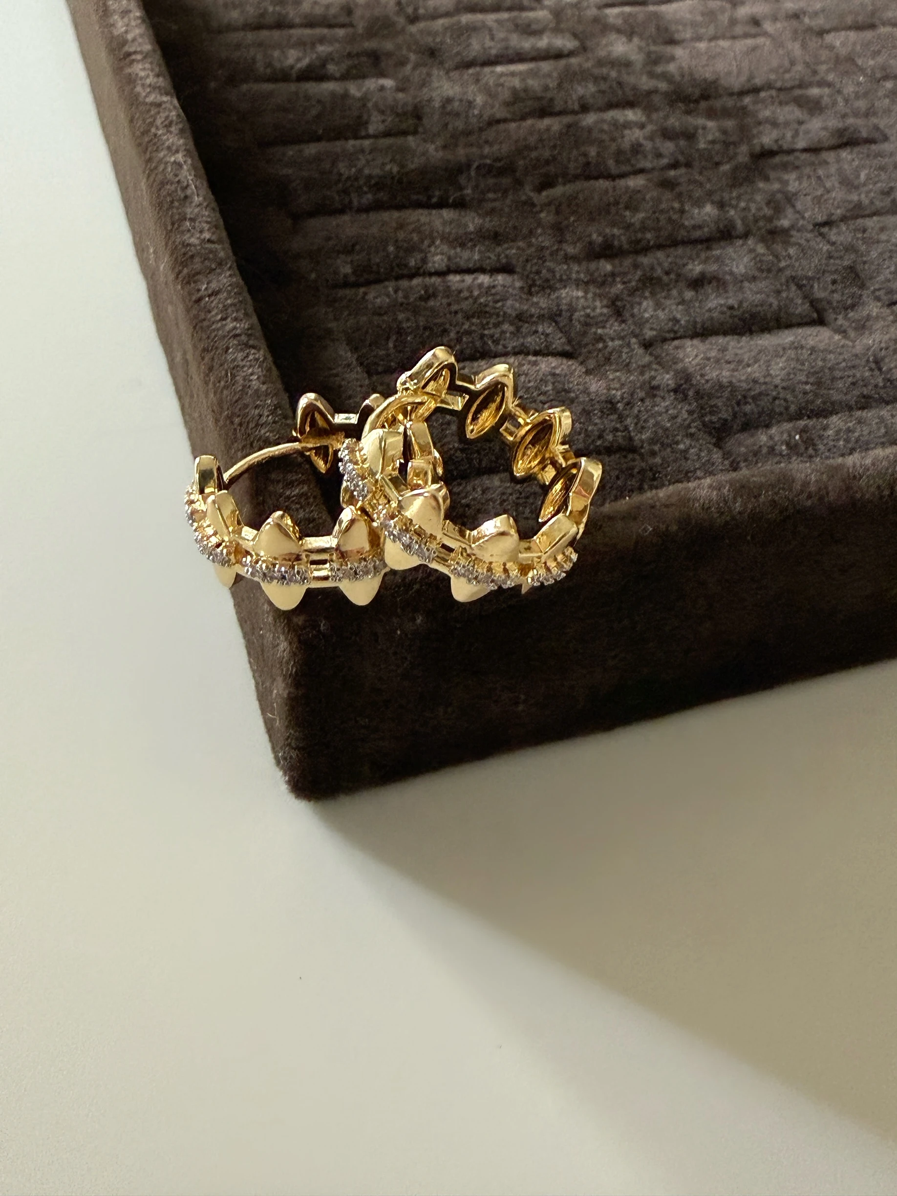 Mix kenar motifli hala küpe