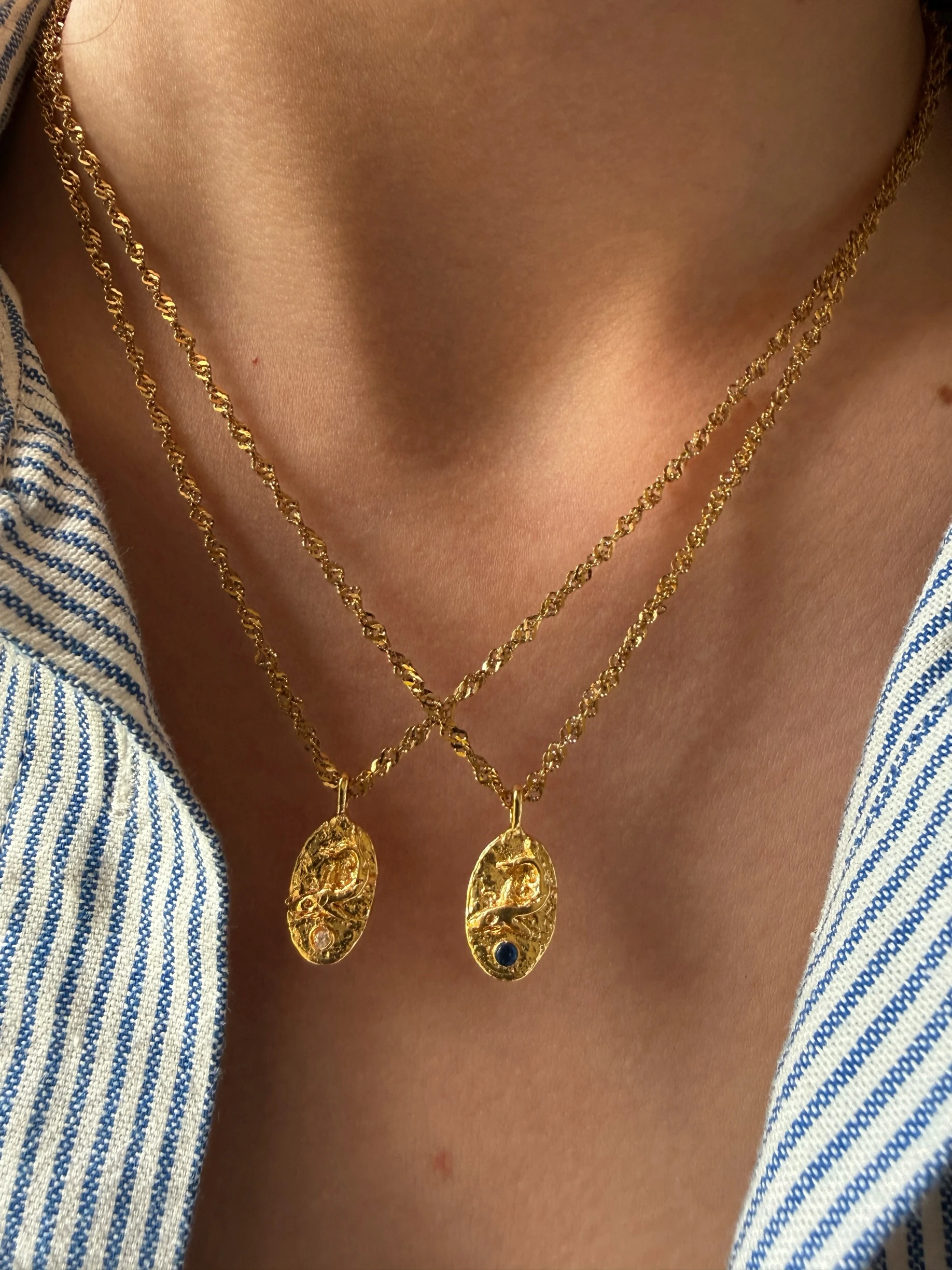 Vintage plaka balık kolye