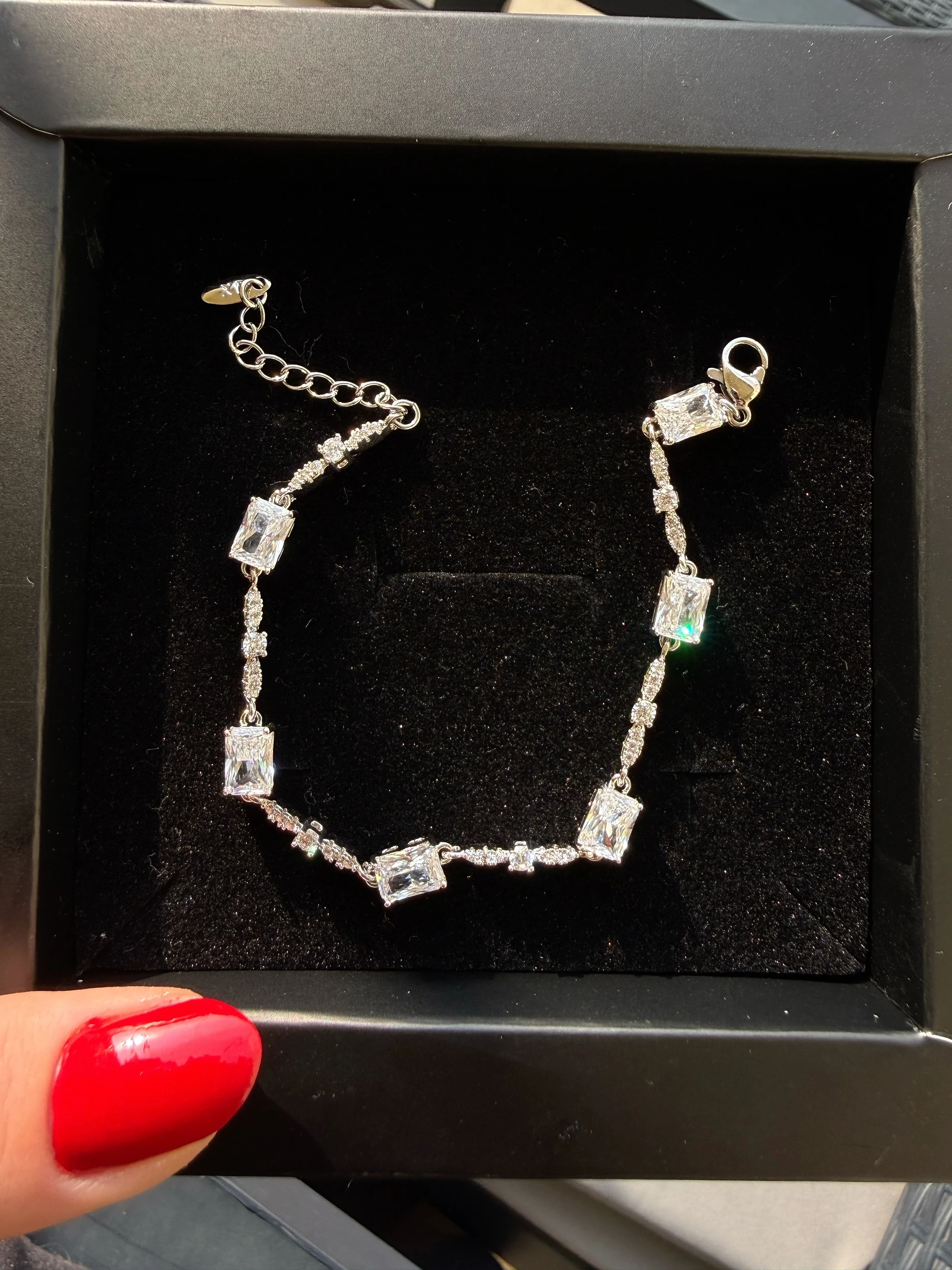 Xuping silver baget taşlı bileklik