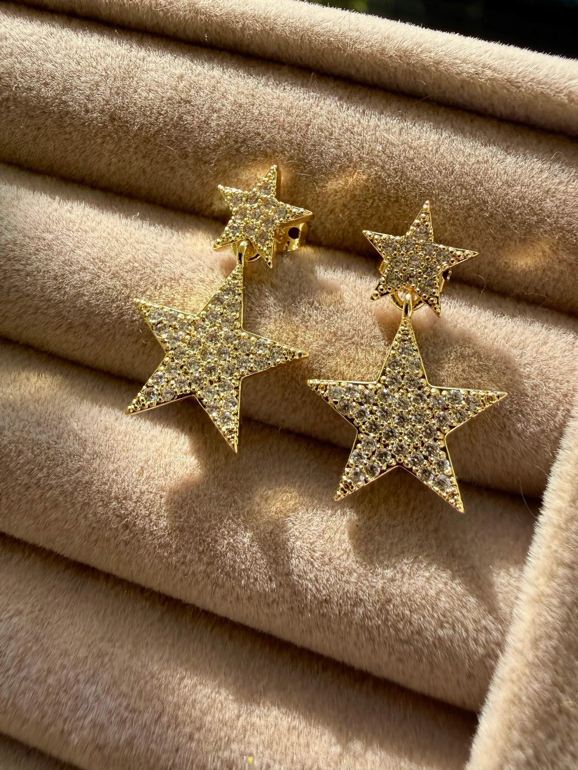 Full zirkon taşlı mini yıldız küpe