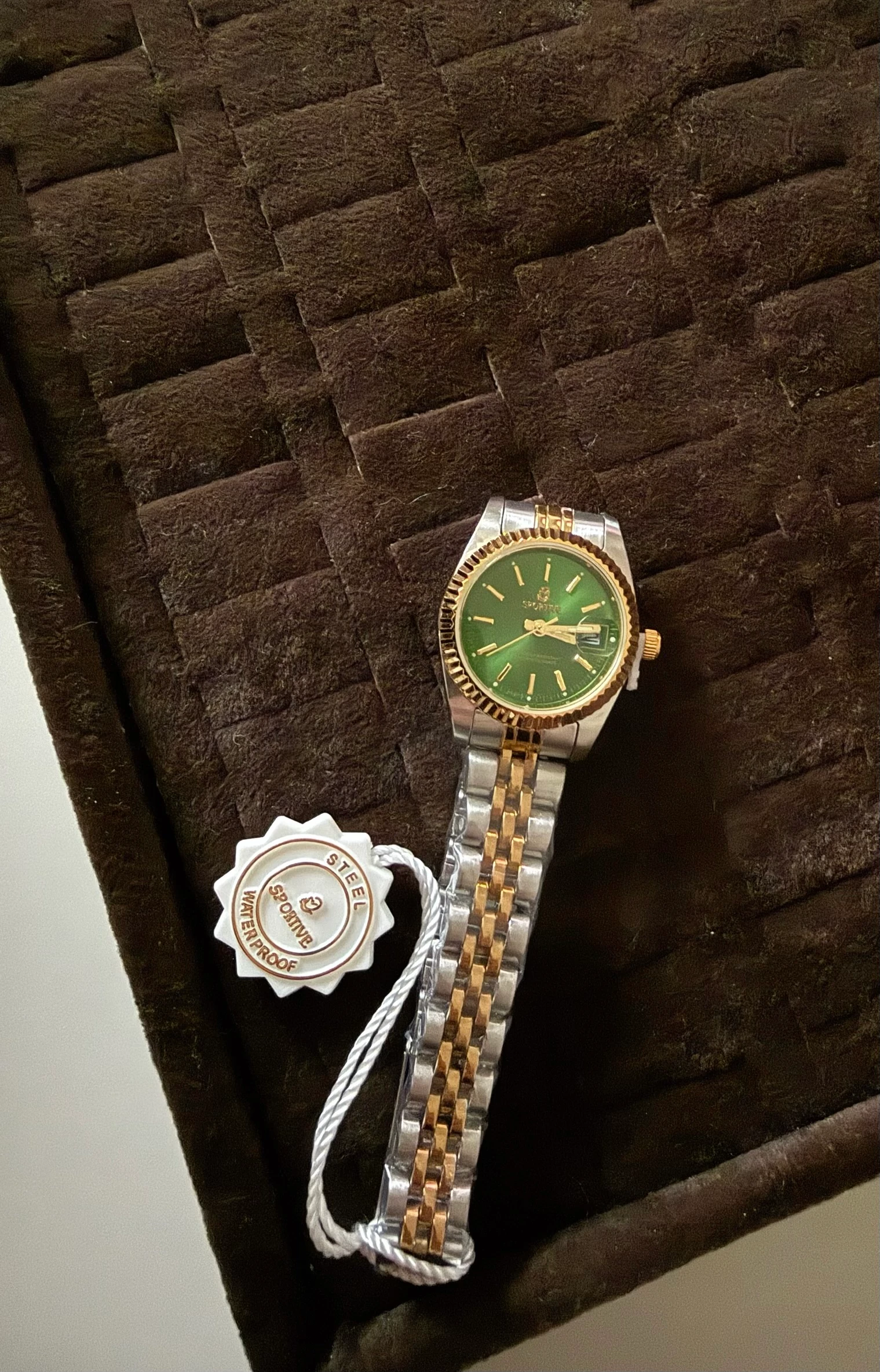 Çelik saat | yeşil