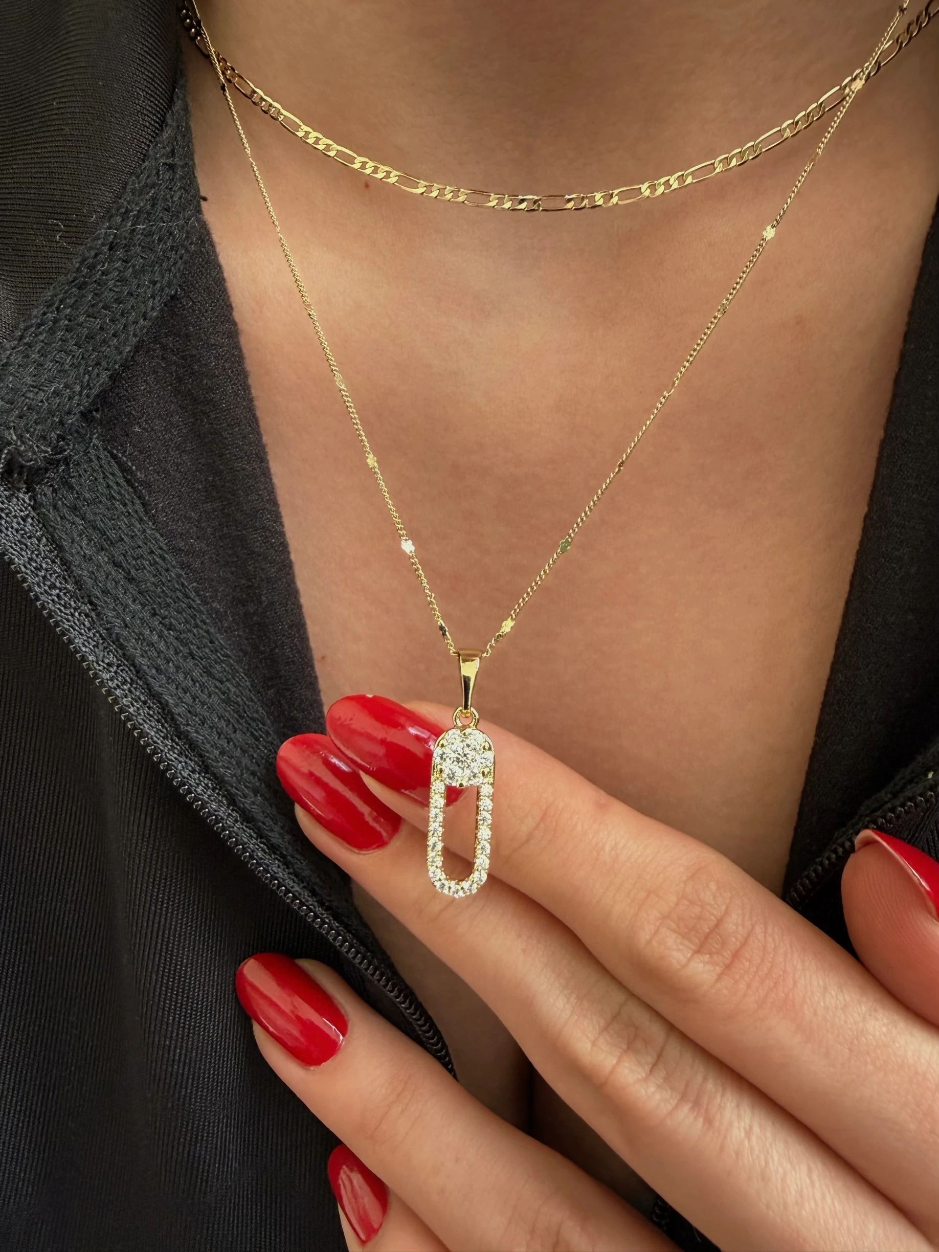 Xuping pırlanta model kolye