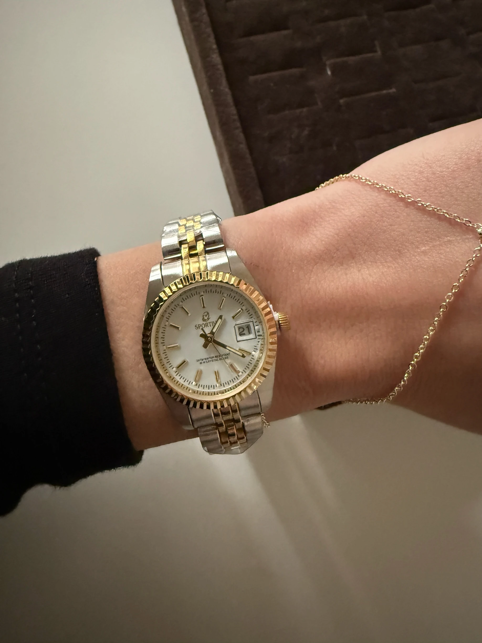 Çelik saat | beyaz |