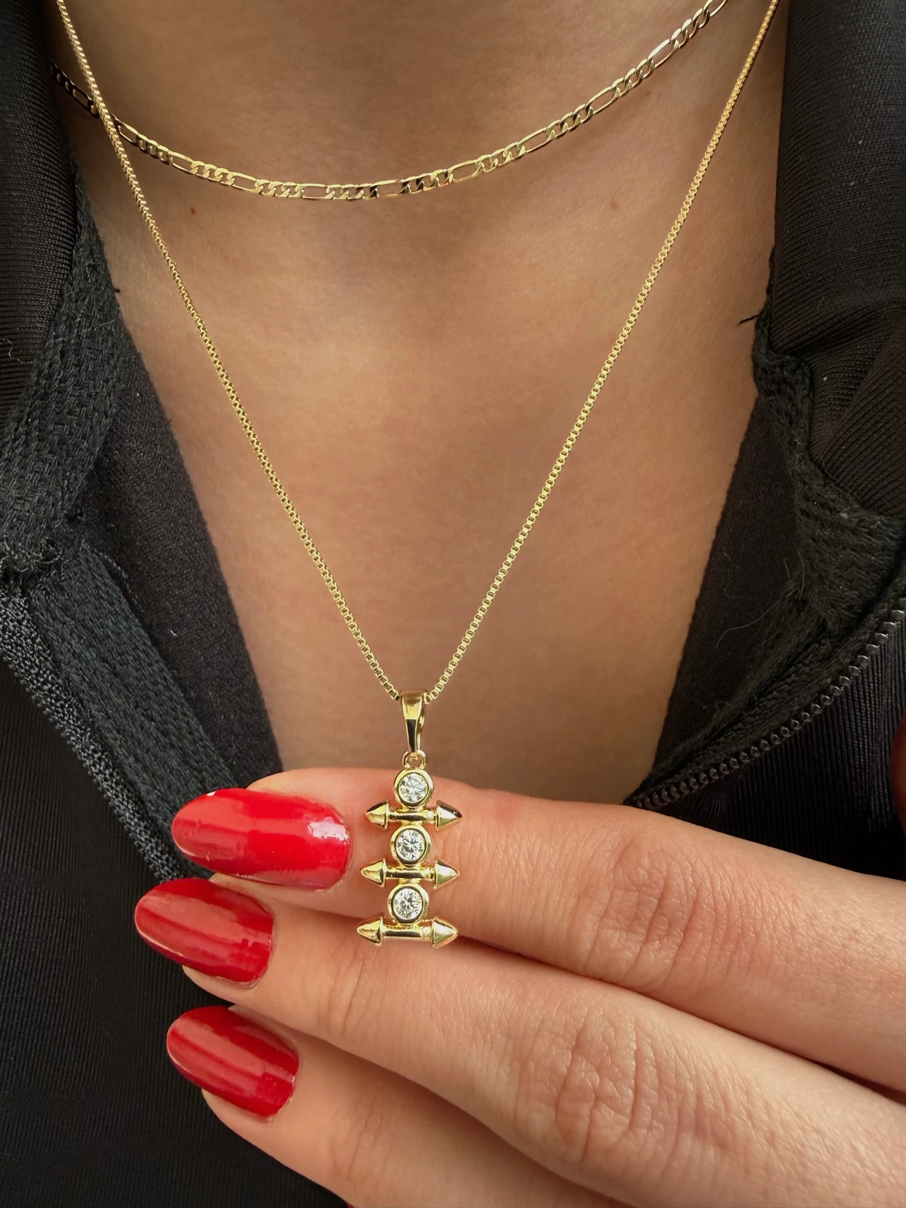 Xuping ok motifli kolye