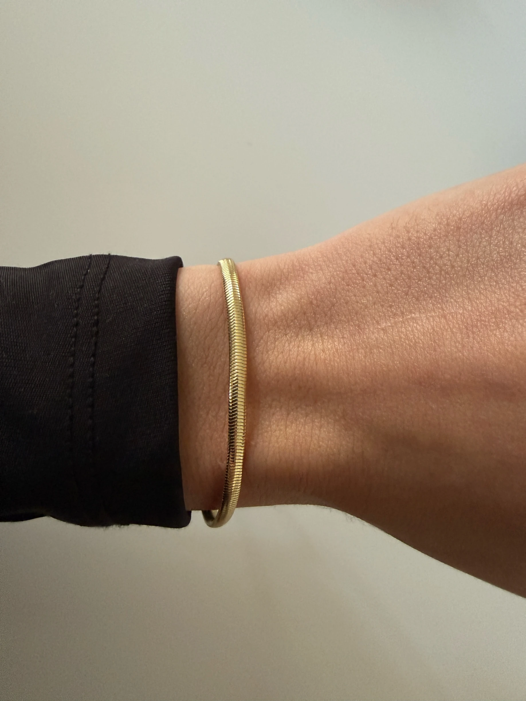 İnce yılan zincir bileklik