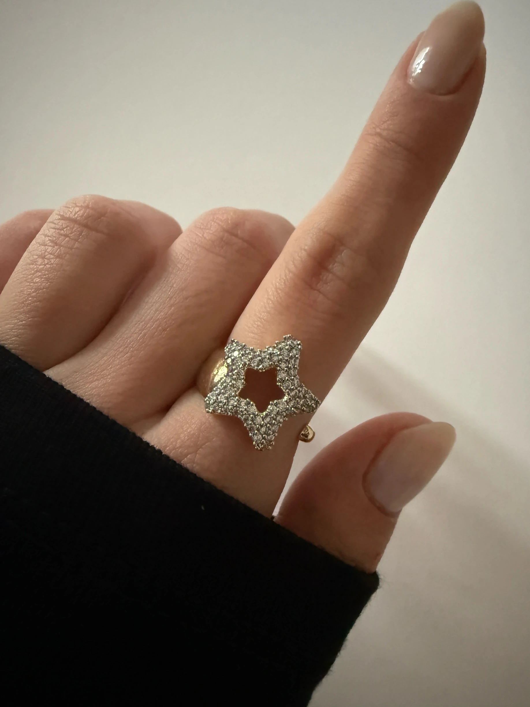 Zirkon Taşlı Yıldız yüzük