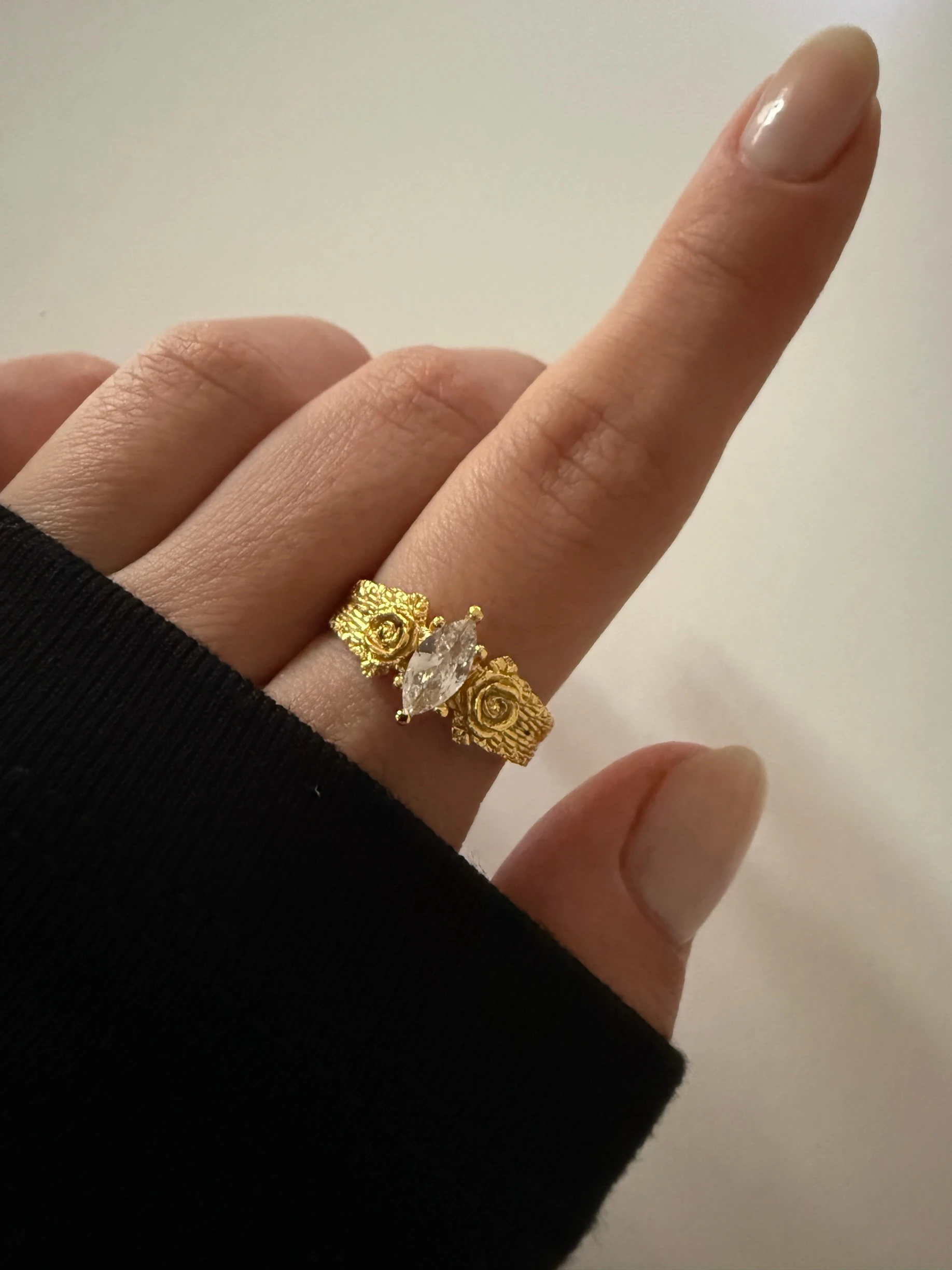 Vintage kristal yüzük