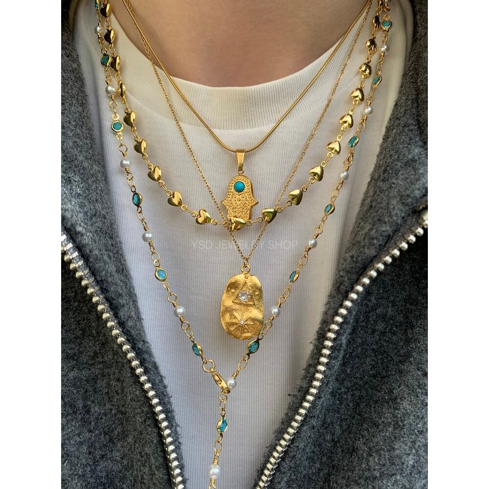 YSD vintage kolye seti