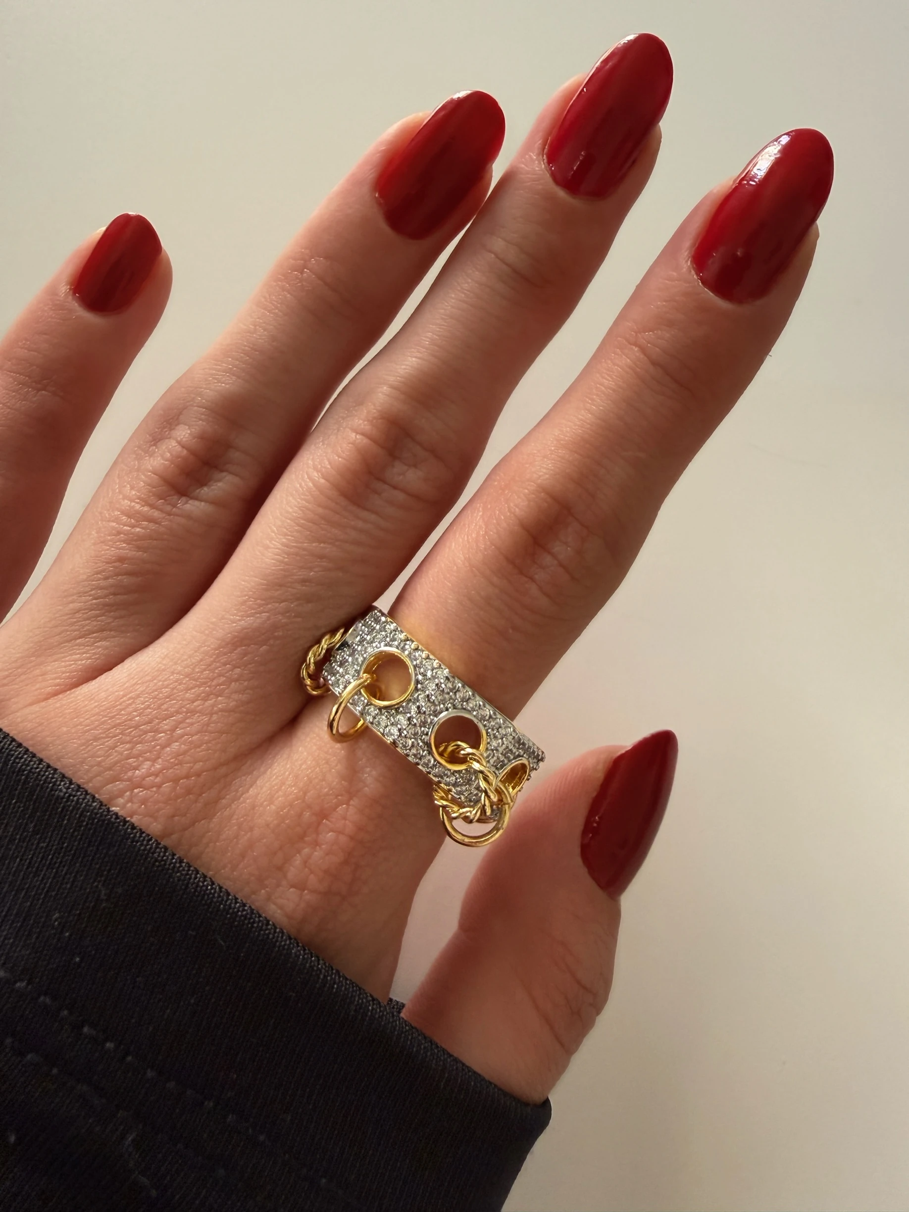 Mix halka charmlı yüzük