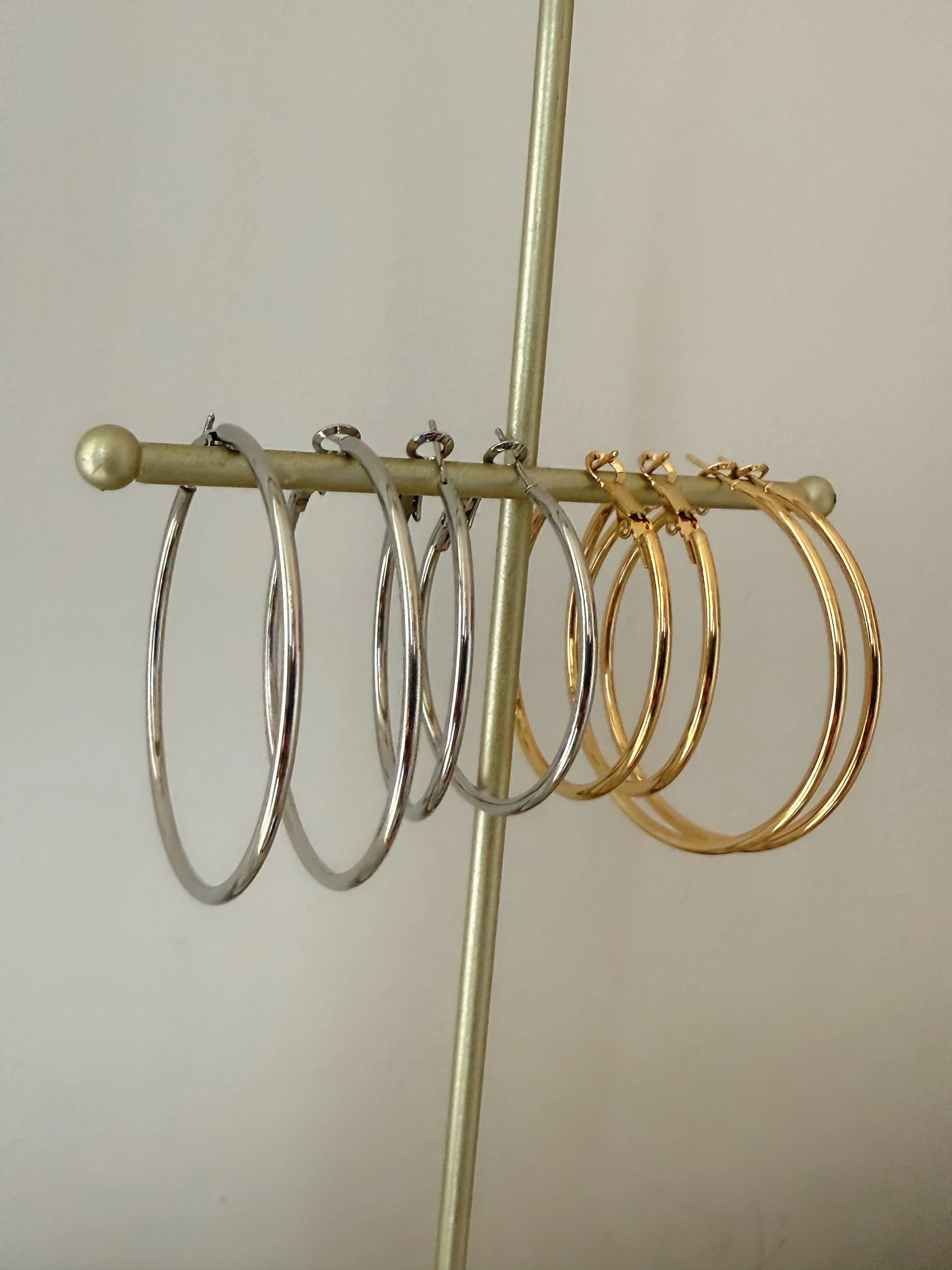 Çelik m boy ince basic halka küpe