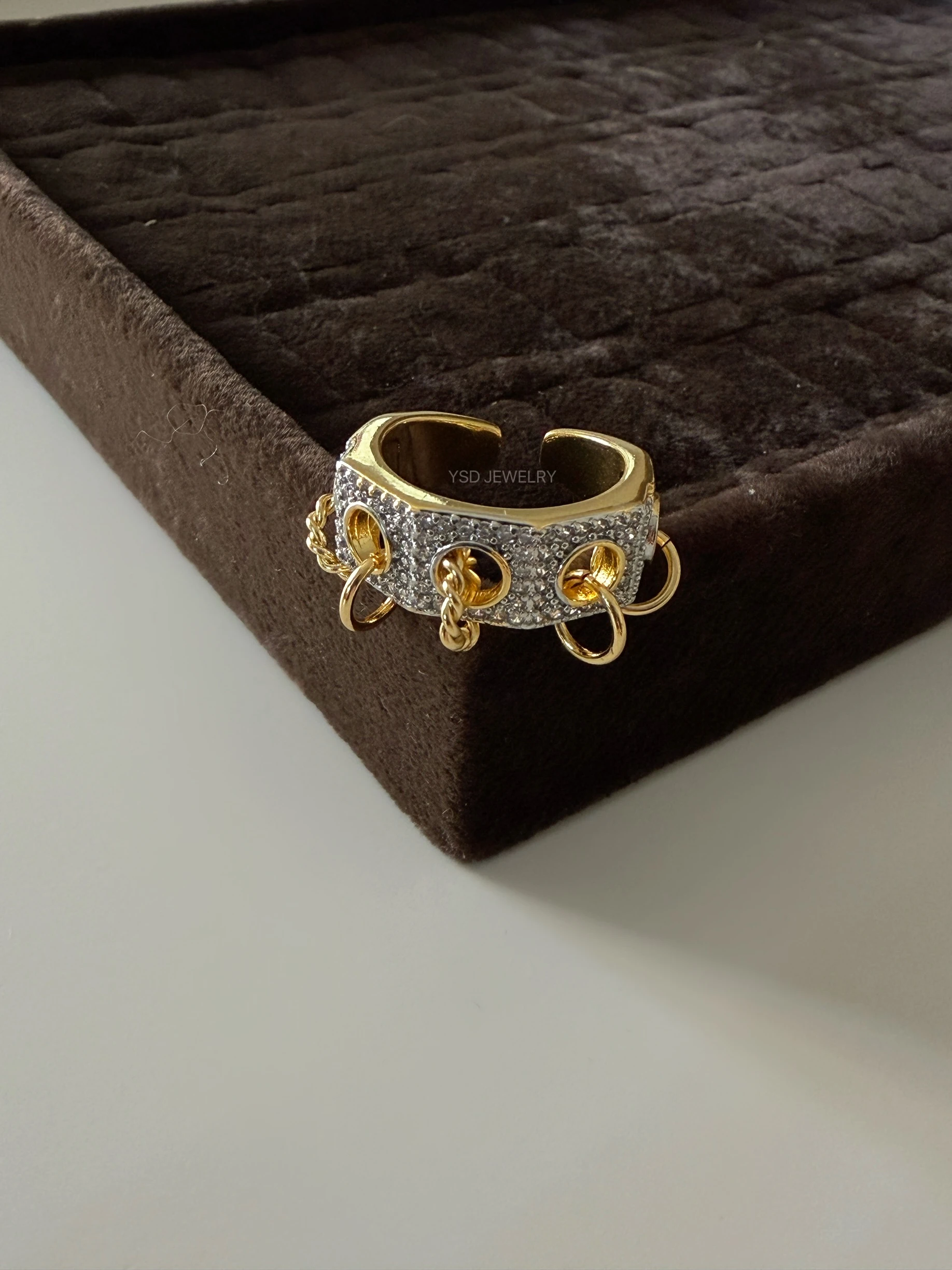 Mix halka charmlı yüzük