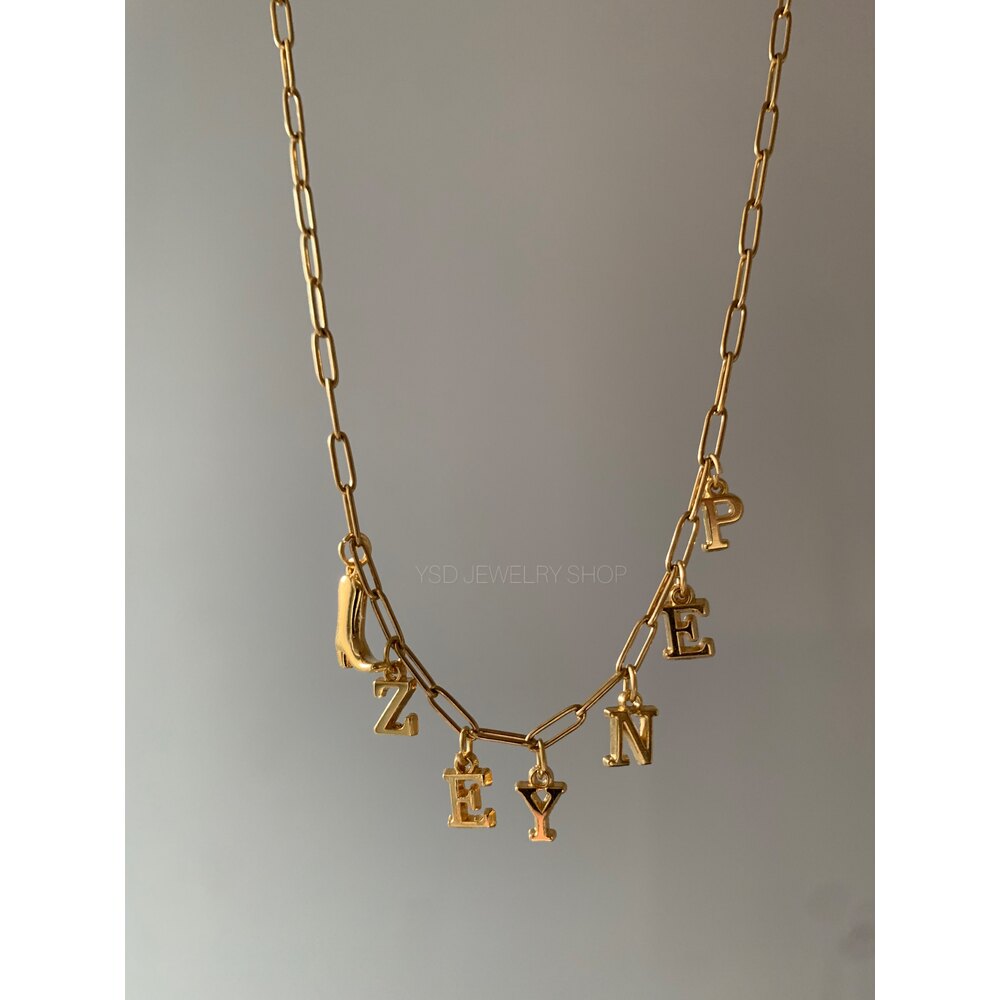 Boyfriend zincirde isim kolye(3harf+charm)