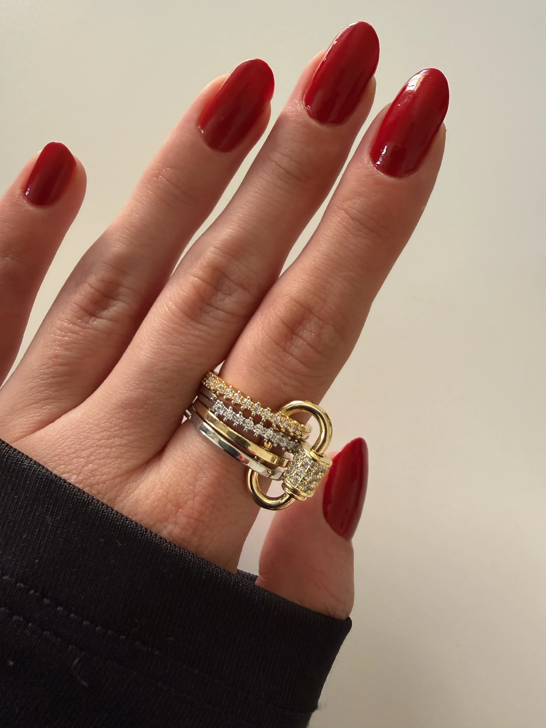 Mix ataş charmlı yüzük