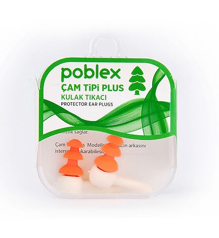 Poblex Çam Tipi Plus Kulak Tıkacı - Medium (M)
