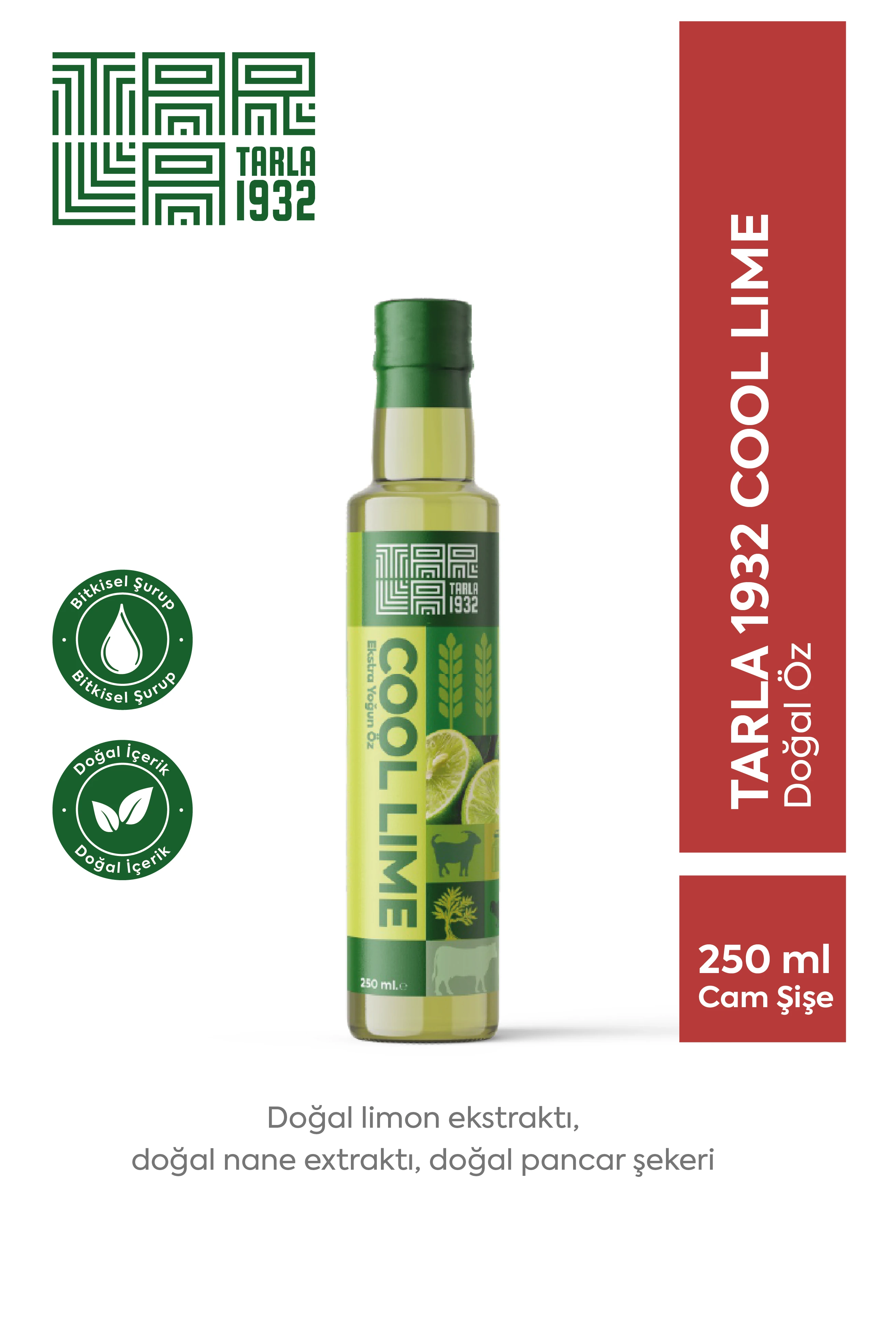 Tarla 1932 Cool Lime Özü 250 ml - Ferah Tat