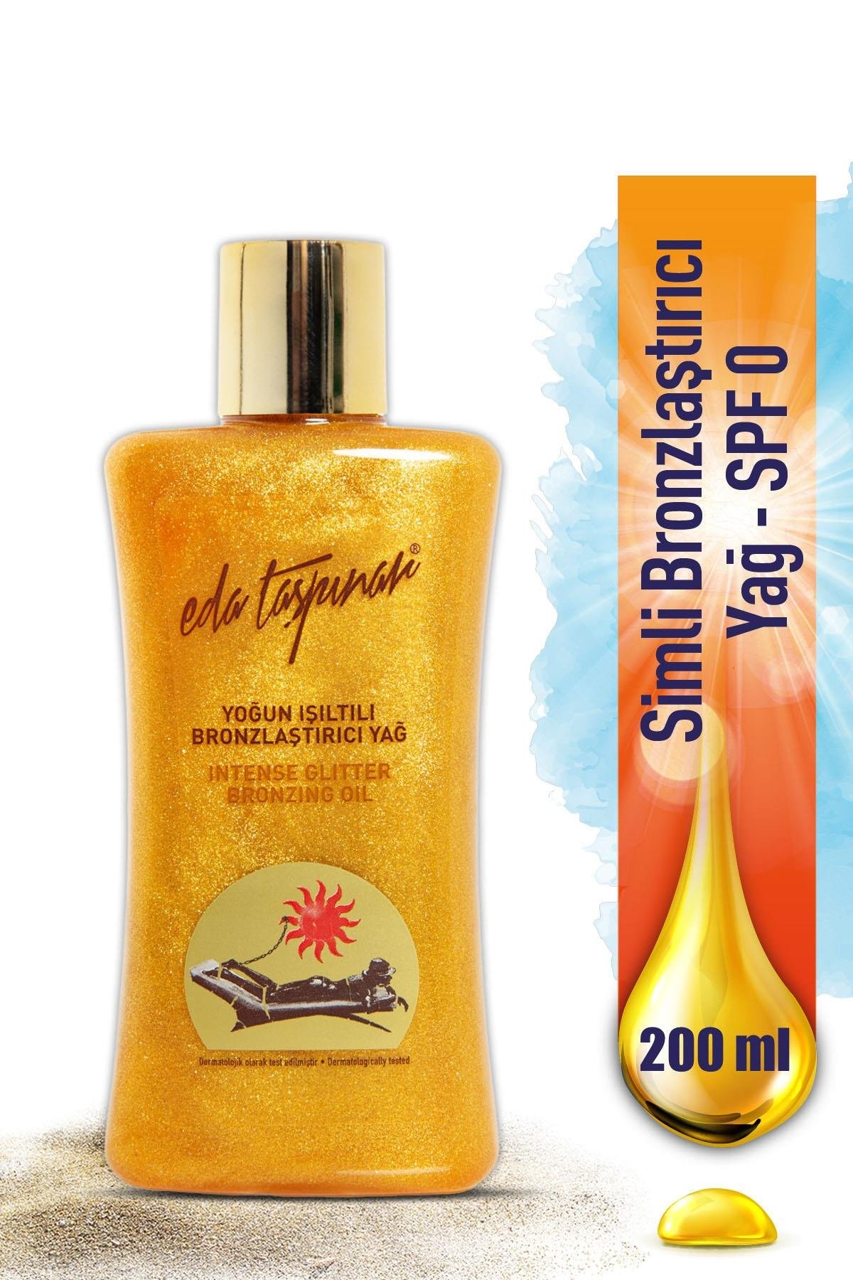 Eda Taşpınar Işıltılı Yoğun Bronzlaştırıcı Yağ 200 ml SPF0