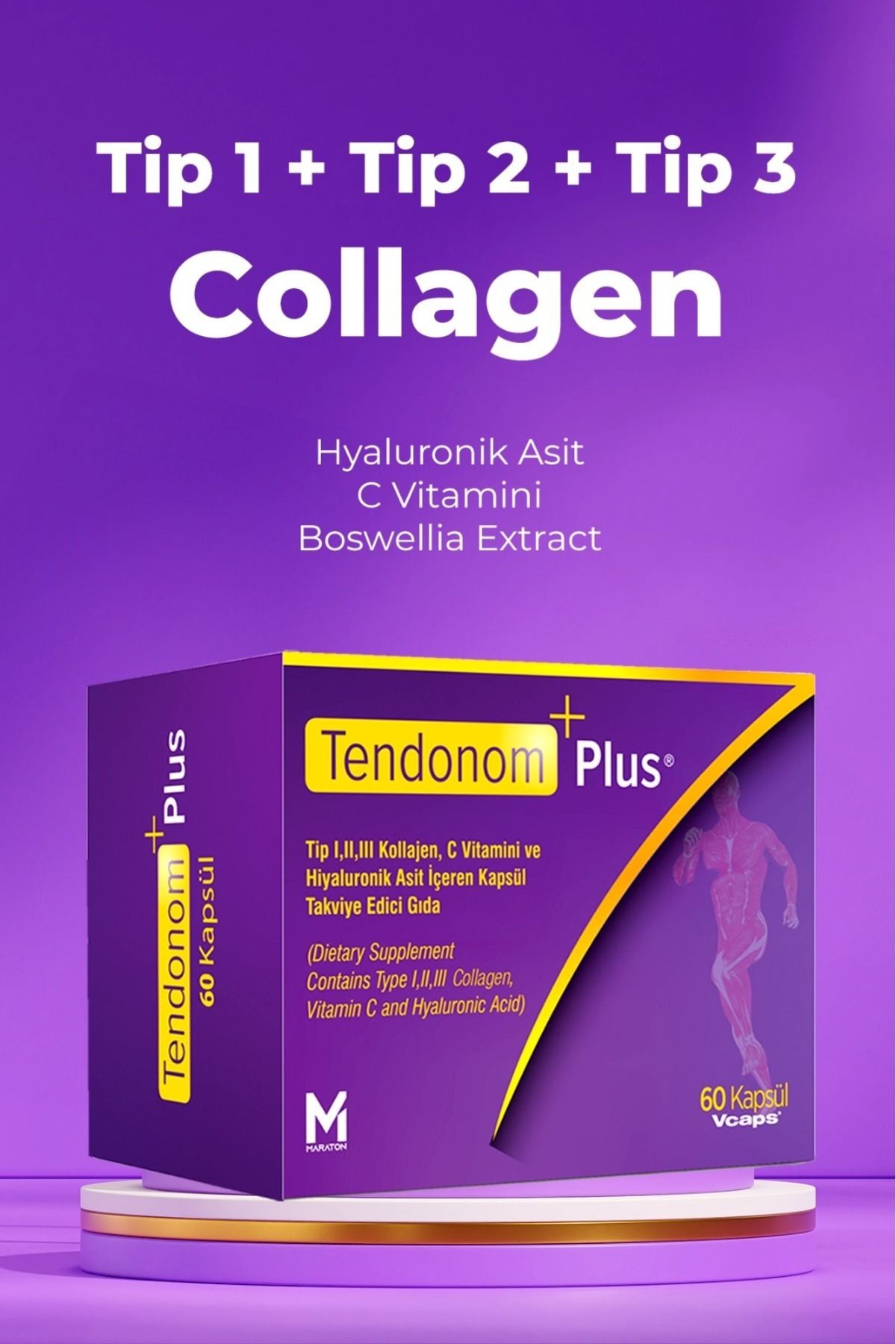Tendonom Plus Tip 1-2-3 Kolajen 60 V-Kapsül