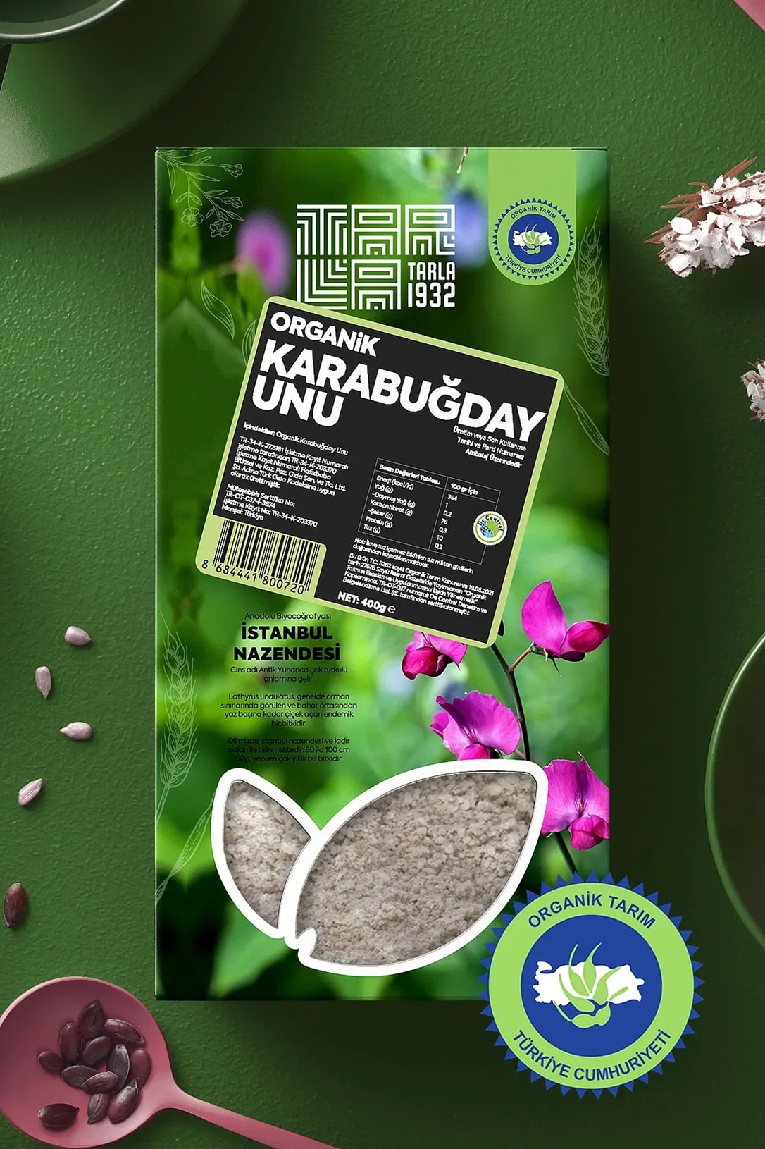 Tarla 1932 Organik Karabuğday Unu | Doğal & Katkısız | 400 gr