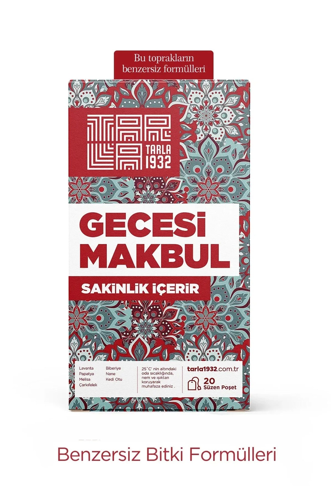 Tarla 1932 Gecesi Makbul Özel Çay - Benzersiz Bitki Formülleri / Sıfır Kimyasal