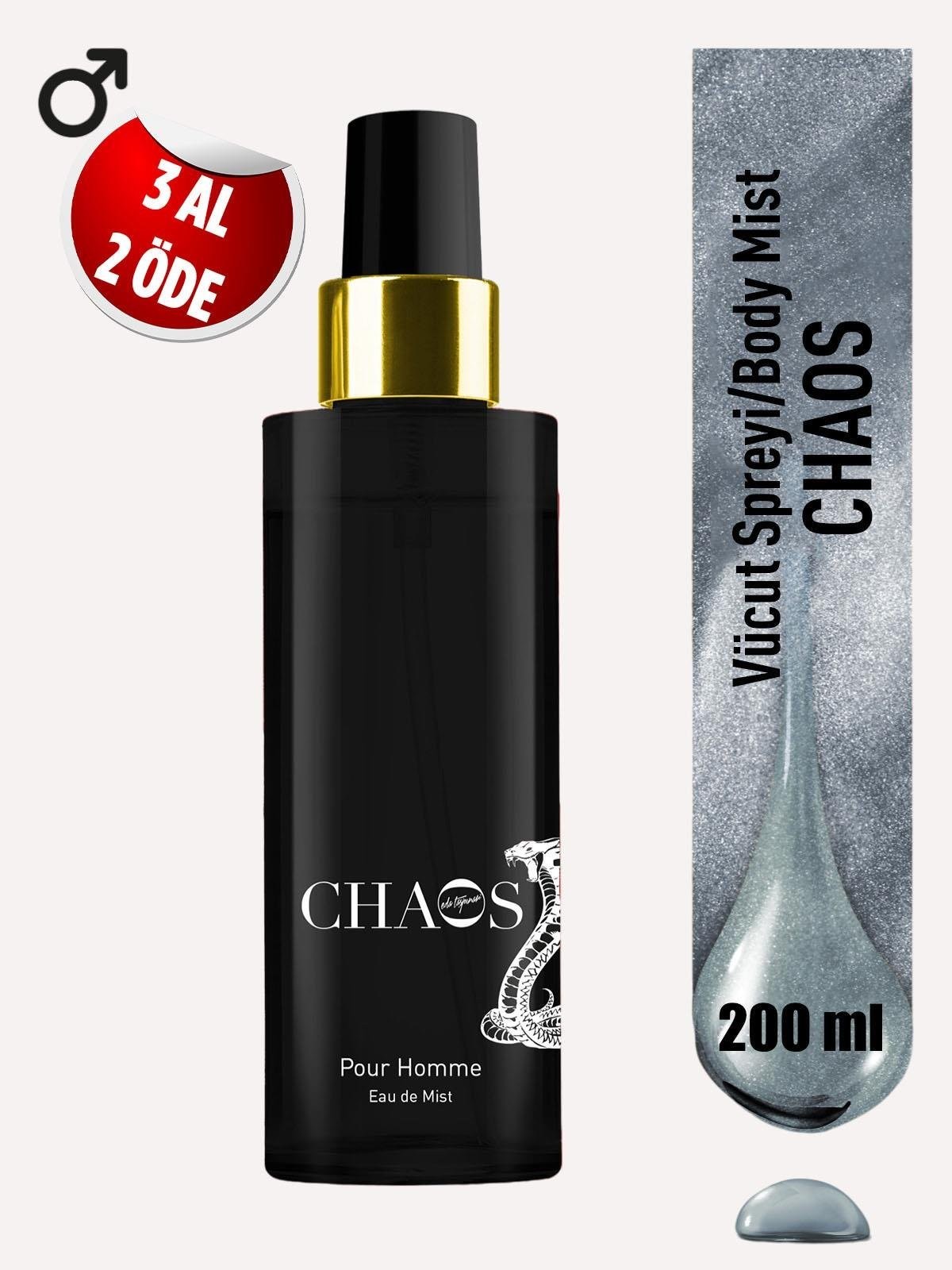 EDA TAŞPINAR Chaos Body Mist For Men 200 ml