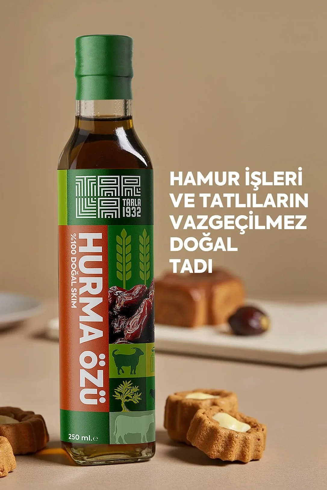 Tarla 1932 Hurma Özü | Soğuk Sıkım, Doğal & Katkısız | 250 ml