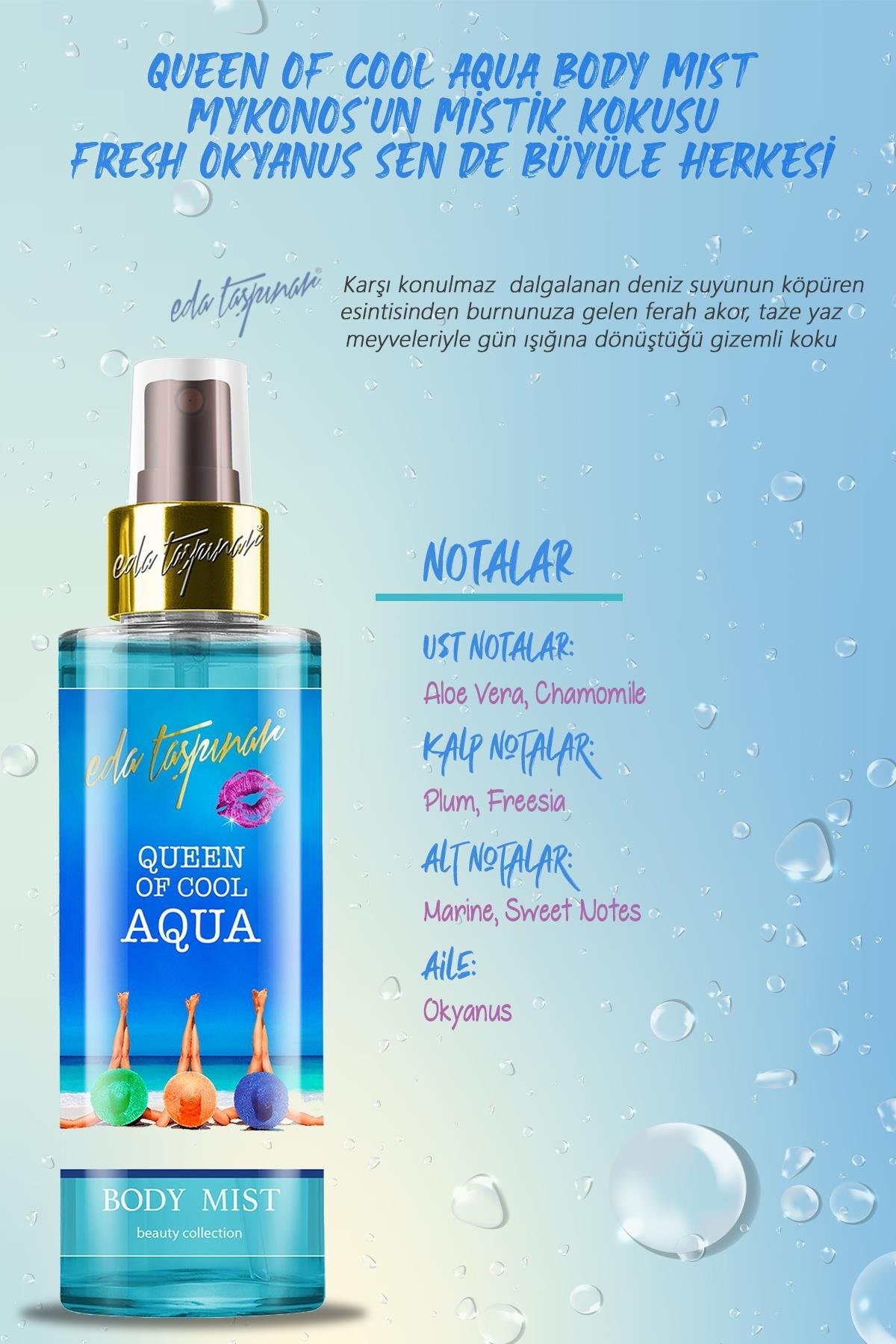 Eda Taşpınar Queen Of Cool Aqua Body Mist 200 ml