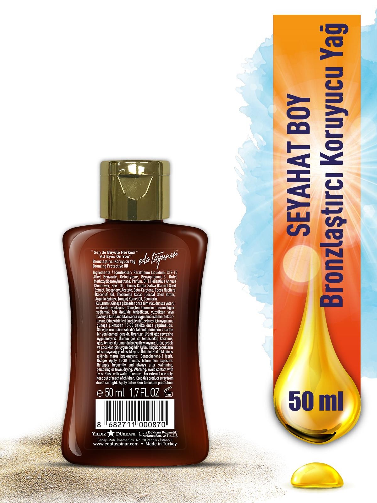Eda Taşpınar Yoğun Bronzlaştırıcı Yağ 50 Ml - Seyahat Boy