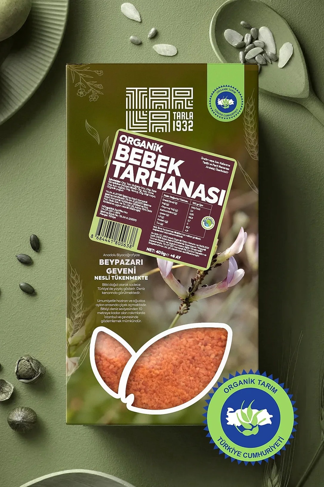 Tarla 1932 Organik Bebek Tarhanası | Katkısız & Doğal | 400 gr
