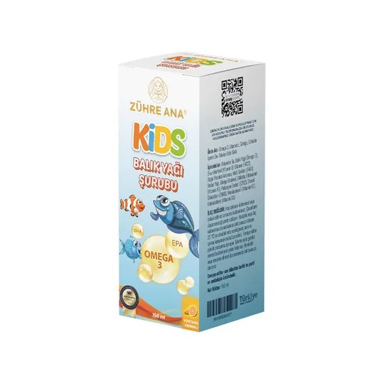 Zühre Ana Kids Balık Yağı Şurubu 150 ml