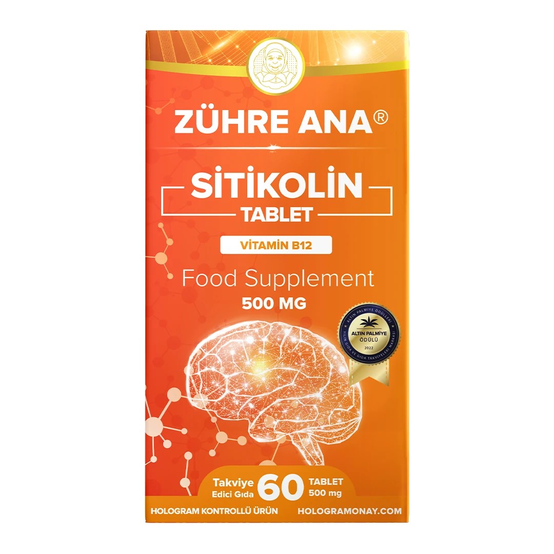 Zühre Ana Sitikolin Vitamin B12 60 Tablet