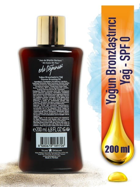 Eda Taşpınar Yoğun Bronzlaştırıcı Yağ SPF0 200 ml