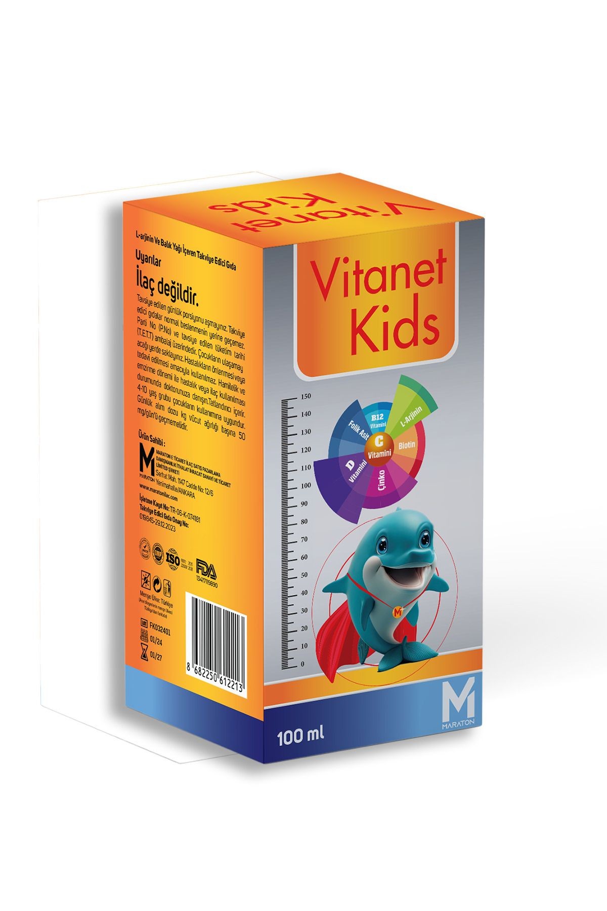 Vitanet Kids Balık Yağı + Multivitamin Şurup 100 ml