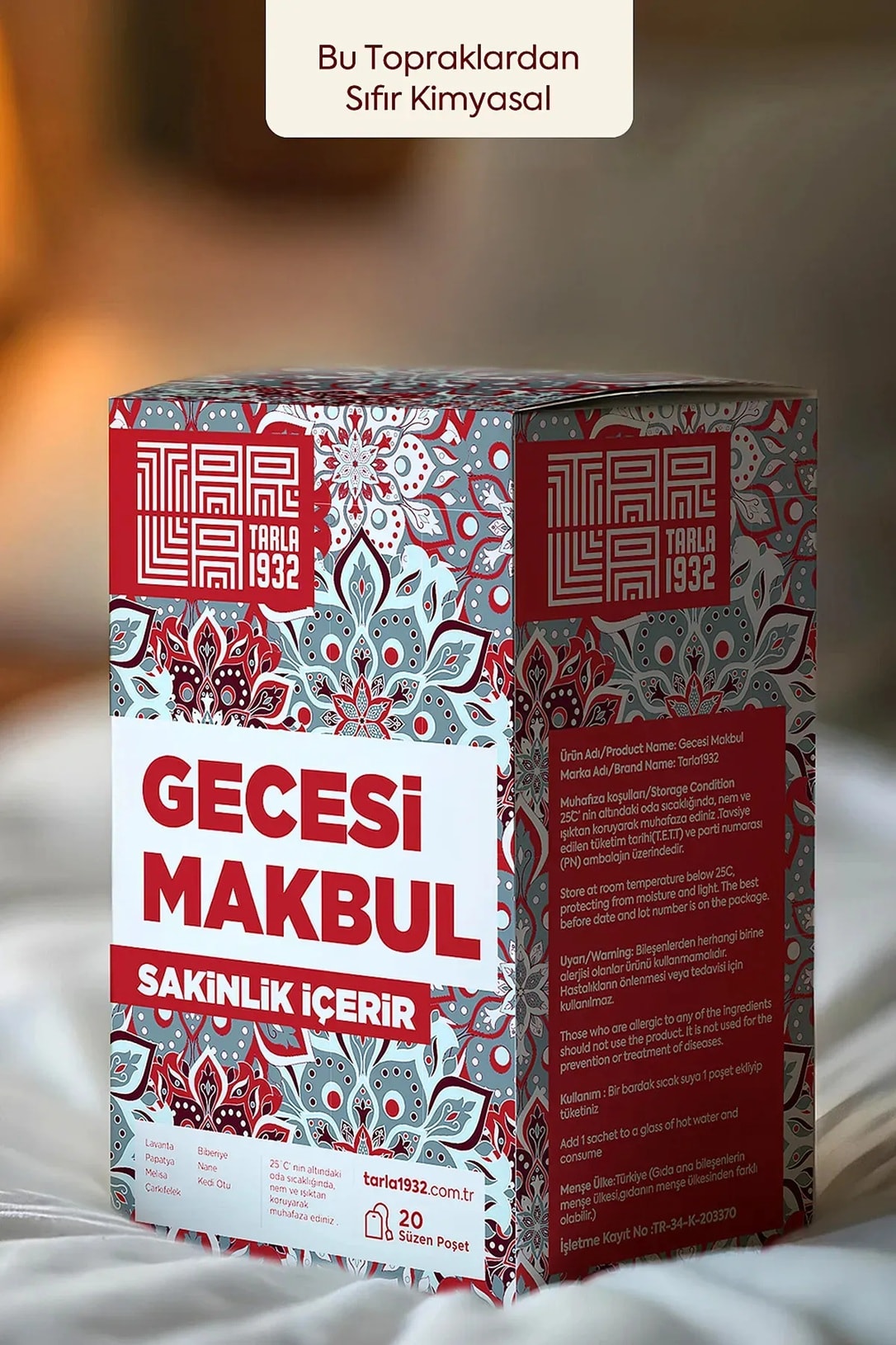 Tarla 1932 Gecesi Makbul Özel Çay - Benzersiz Bitki Formülleri / Sıfır Kimyasal