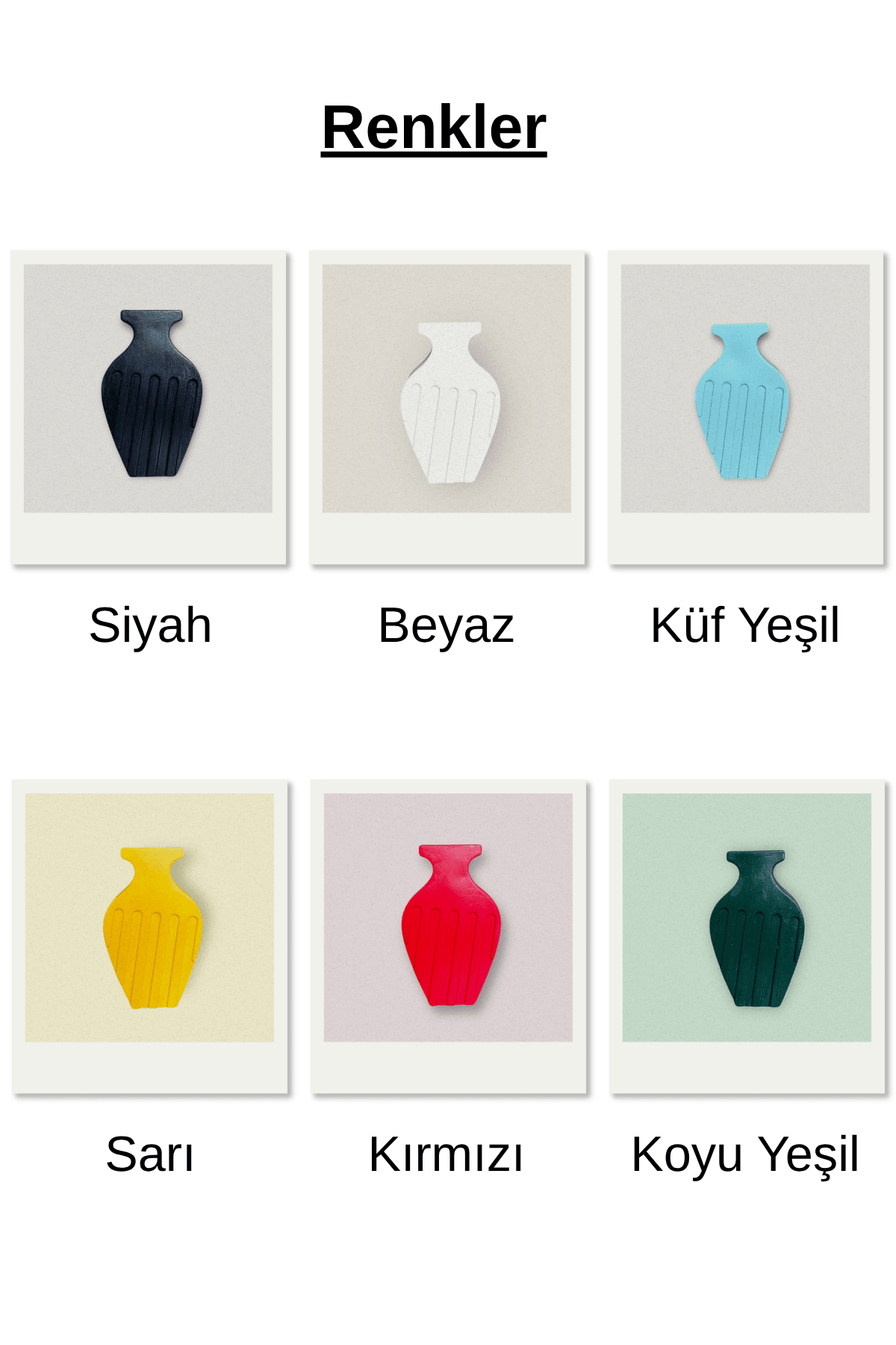 El Yapımı Taş Tozu Minimalist Dekoratif Vazo | Modern Rustik Ev Aksesuarı ve Hediye
