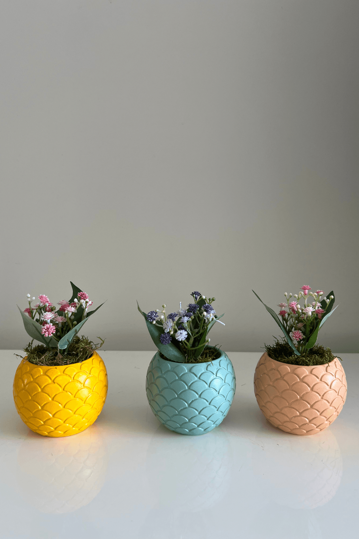 Pullu/sarı-mint-pembe