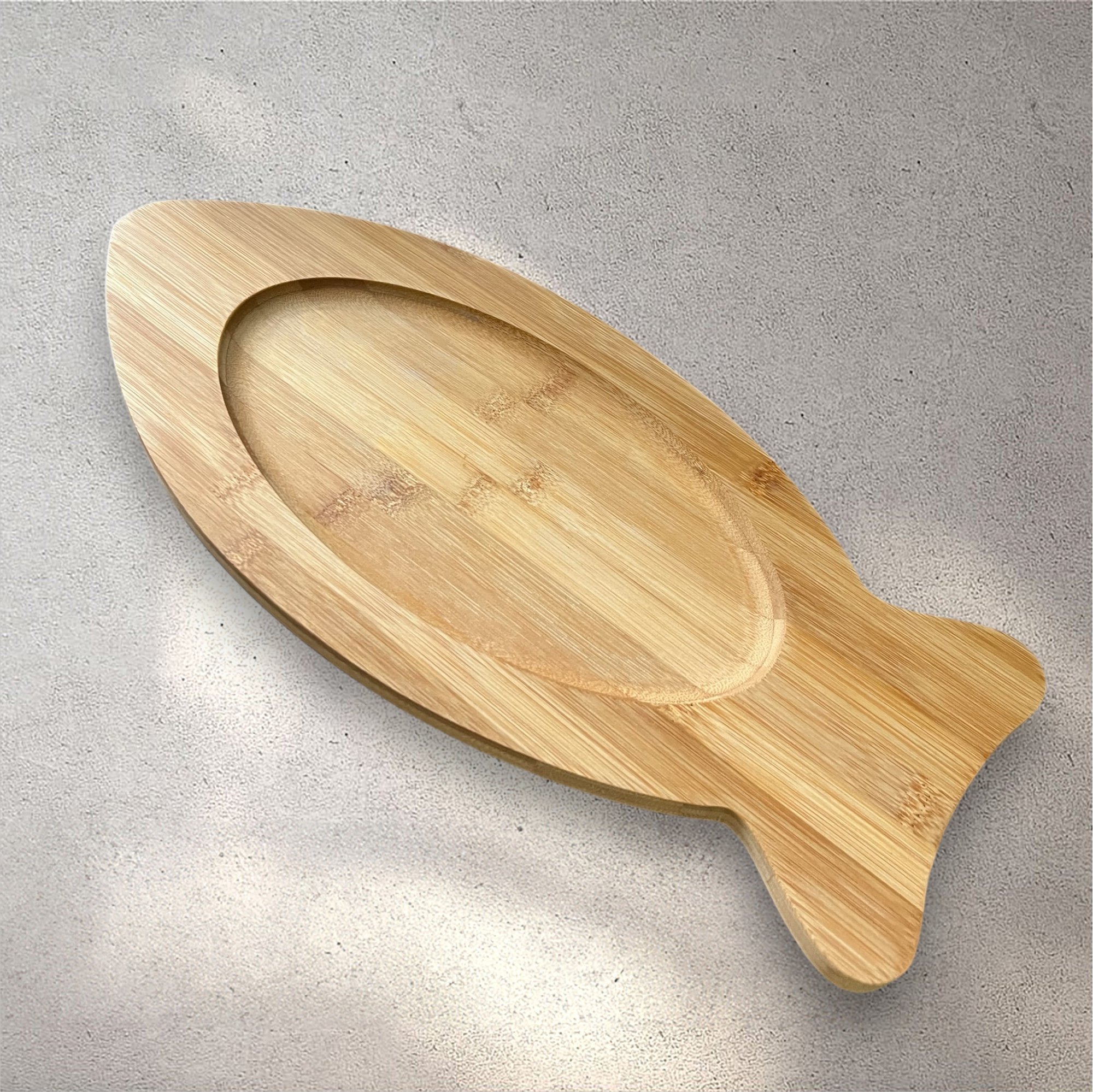 Handmade Bamboo Fish-Shaped Serving and Cutting Board – Elegant and Natural Serving Platter