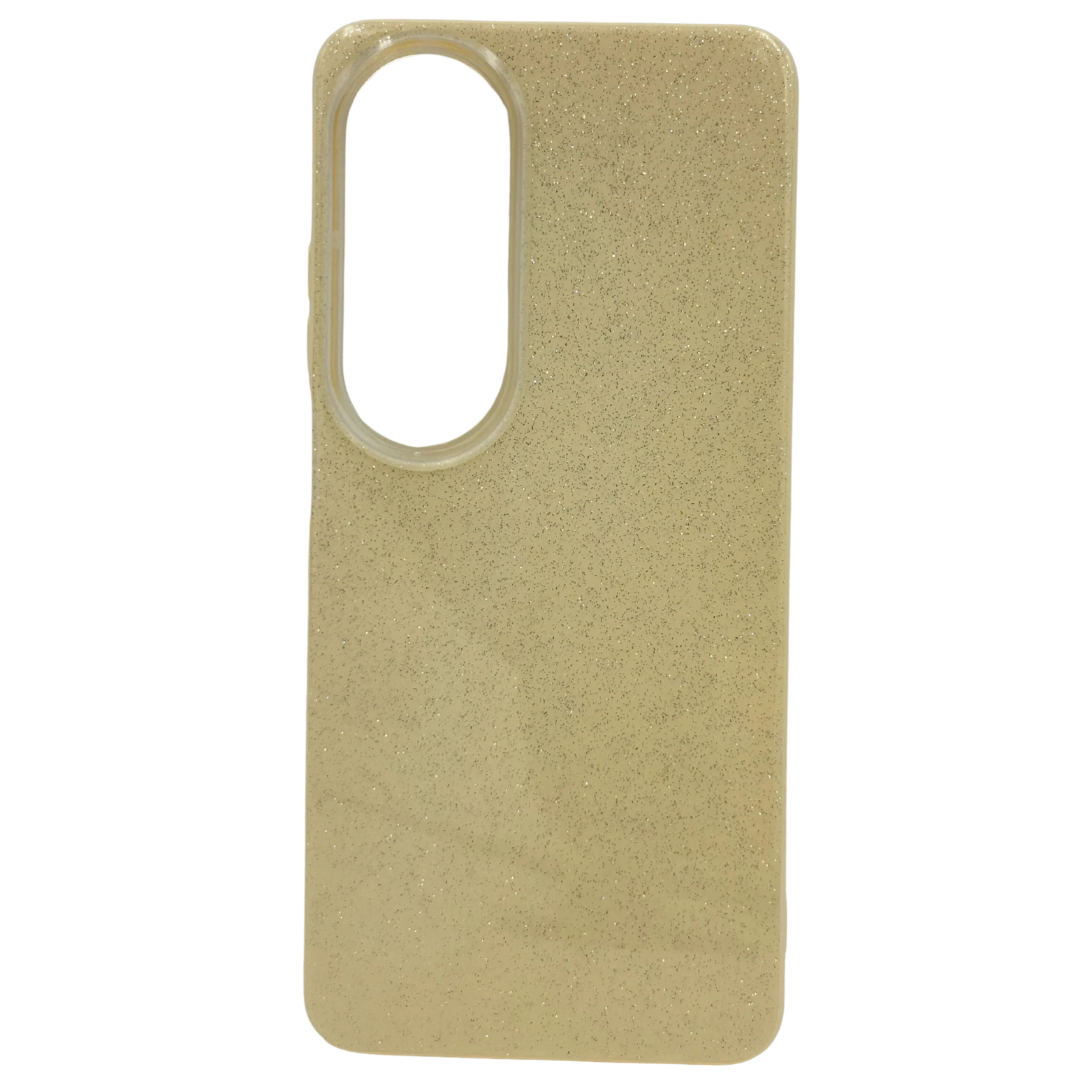 Oppo Uyumlu - Candy Simli Kılıf – Parlak Simli Tasarım - Sarı