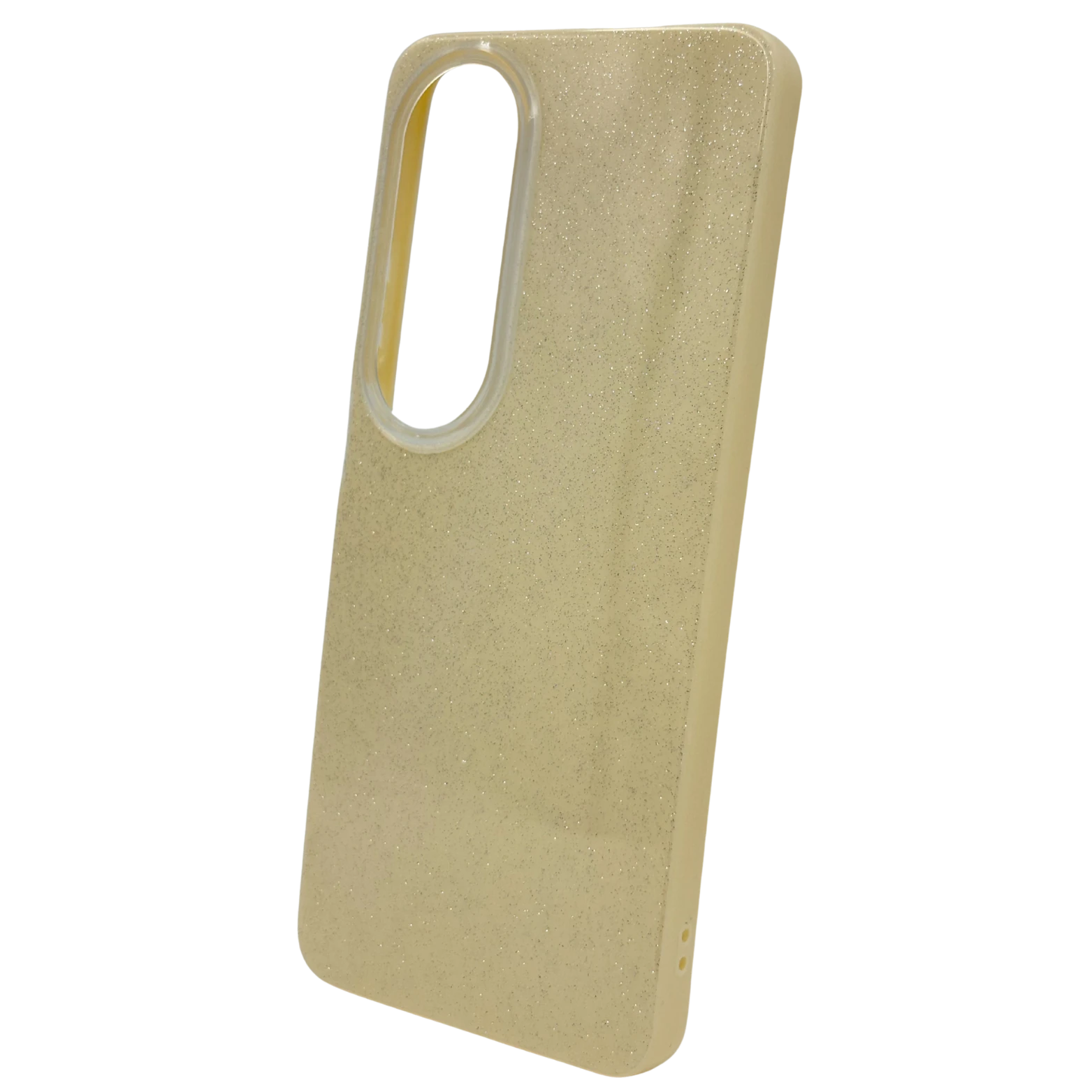 Oppo Uyumlu - Candy Simli Kılıf – Parlak Simli Tasarım - Sarı