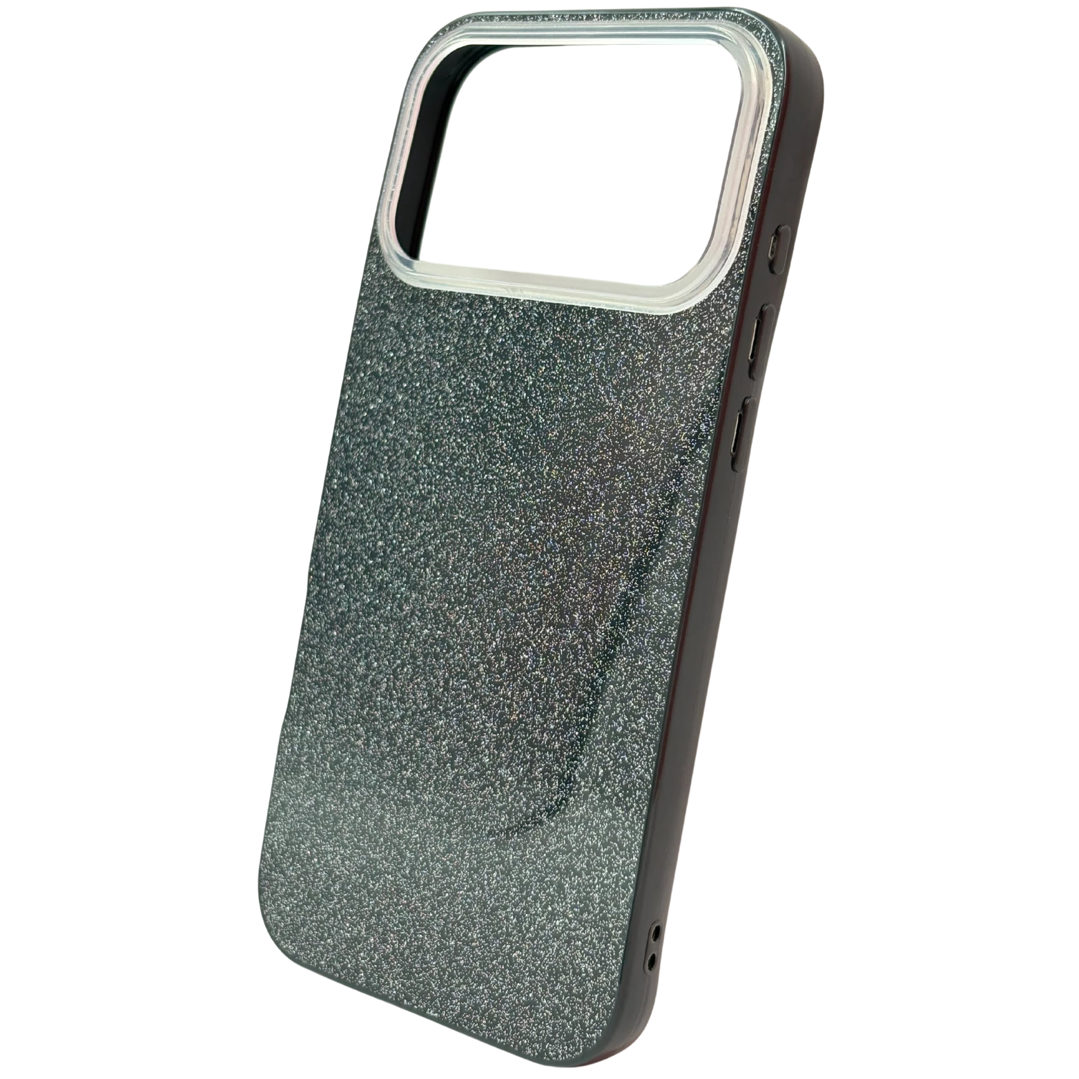 iPhone Uyumlu - Candy Simli Kılıf – Parlak Simli Tasarım - Siyah