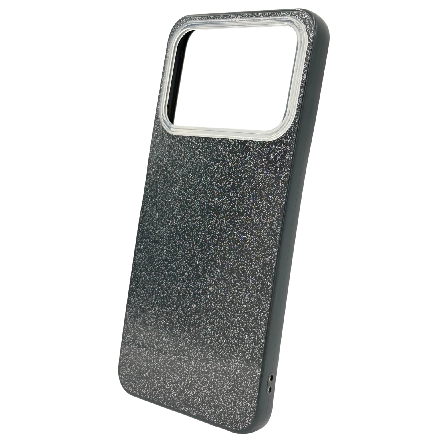 Techno Uyumlu - Candy Simli Kılıf – Parlak Simli Tasarım - Siyah