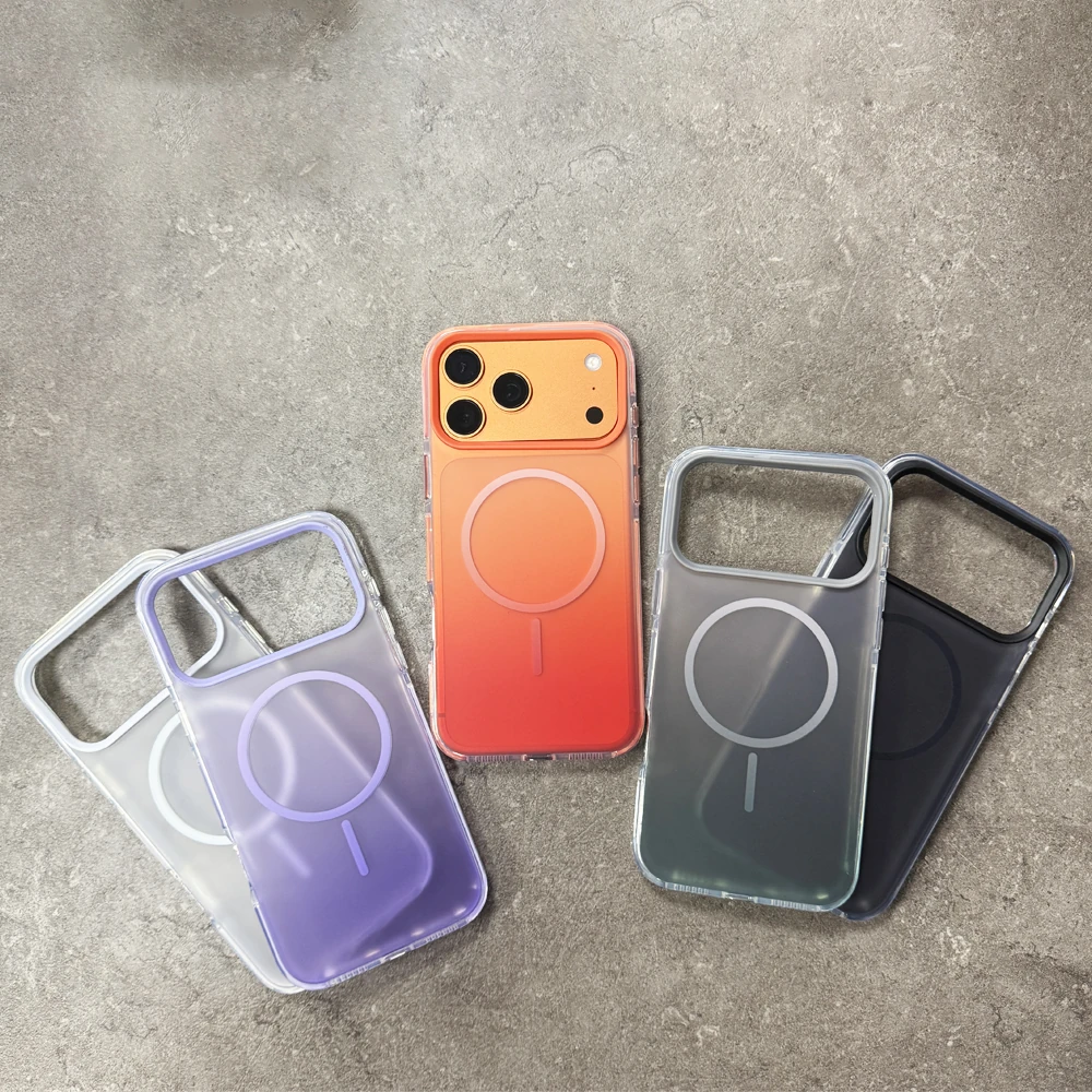 iPhone Uyumlu - Shadow MagSafe Kapak – Mat Şeffaf Tasarım