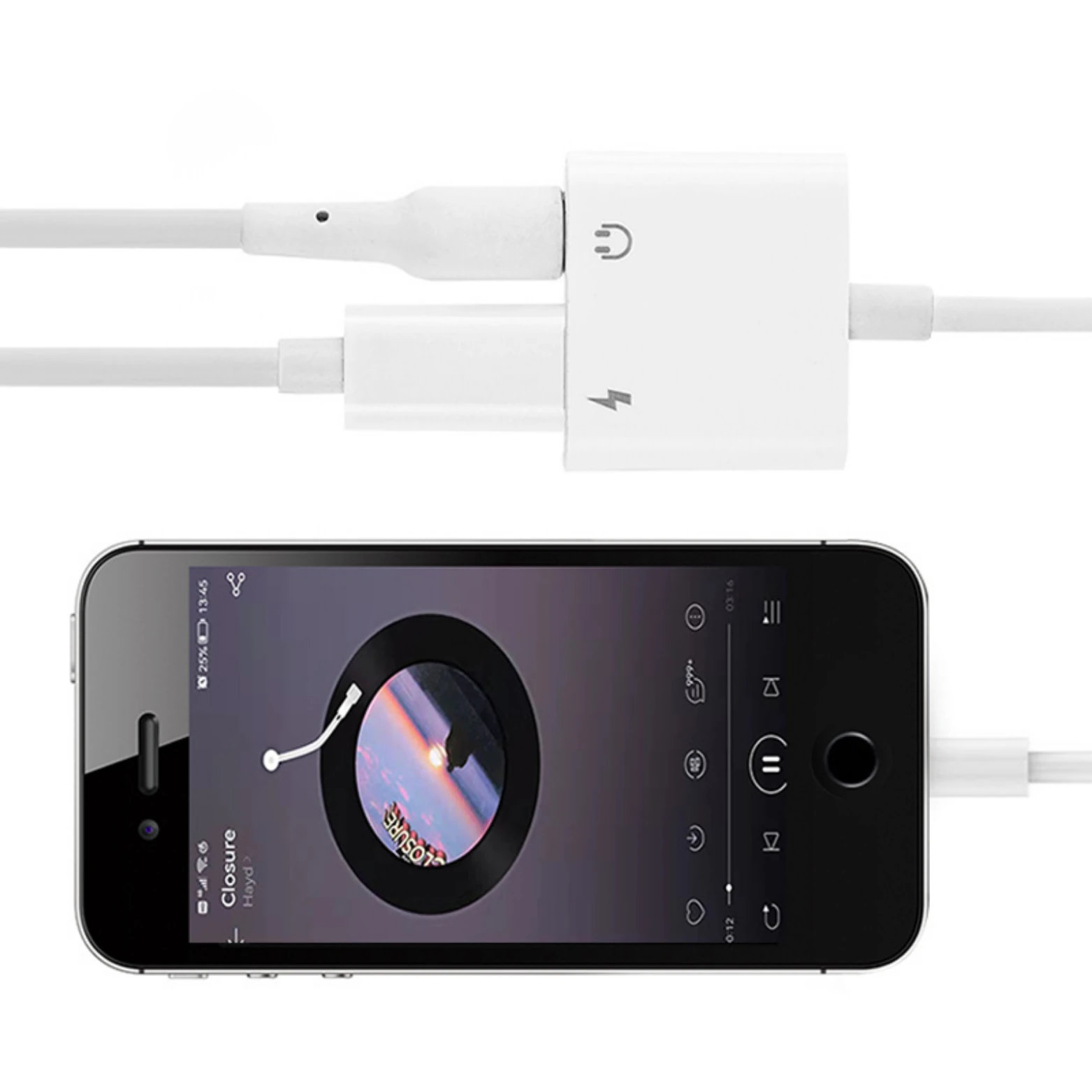 Lightning to 3.5mm AUX + Şarj Dönüştürücü