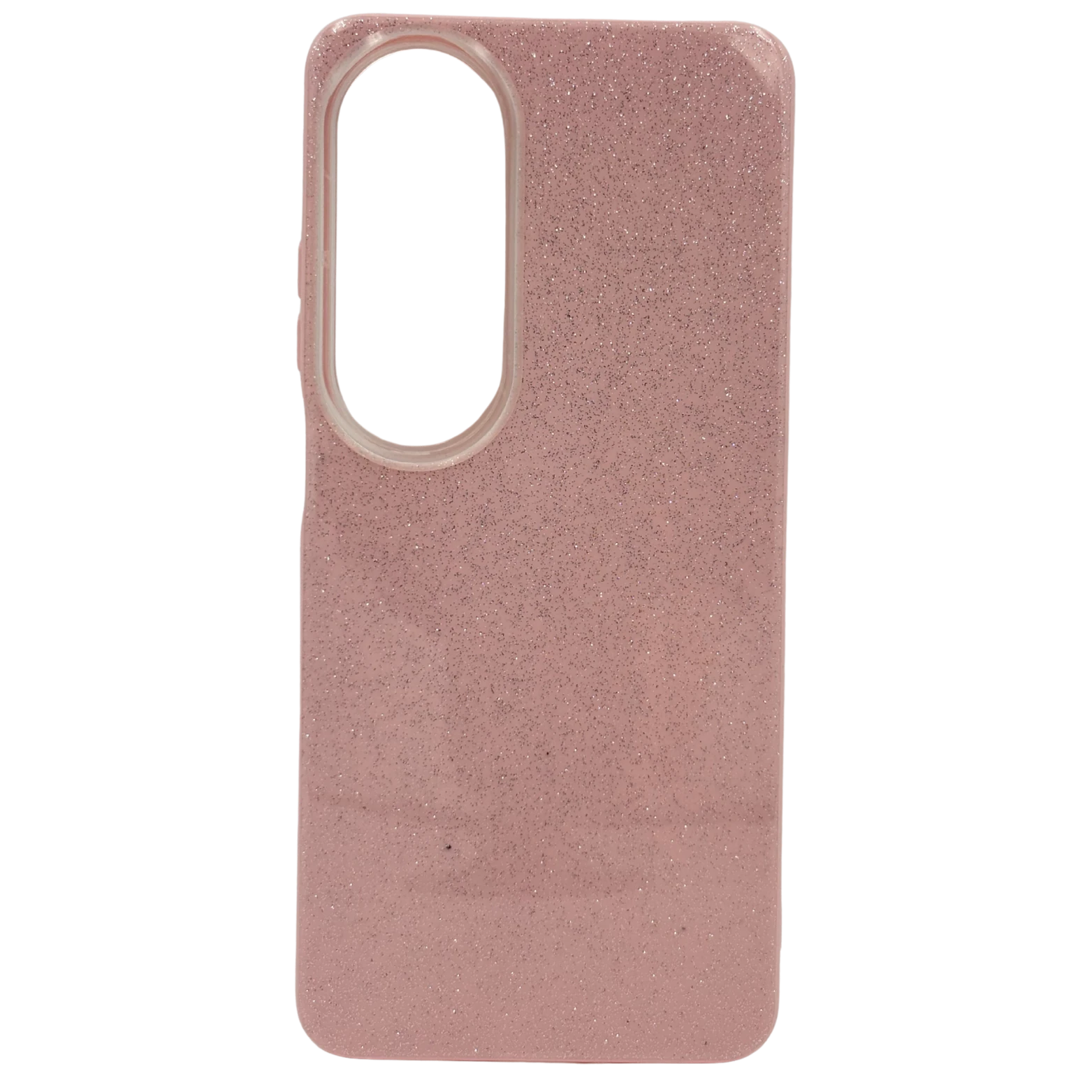 Oppo Uyumlu - Candy Simli Kılıf – Parlak Simli Tasarım - Pembe