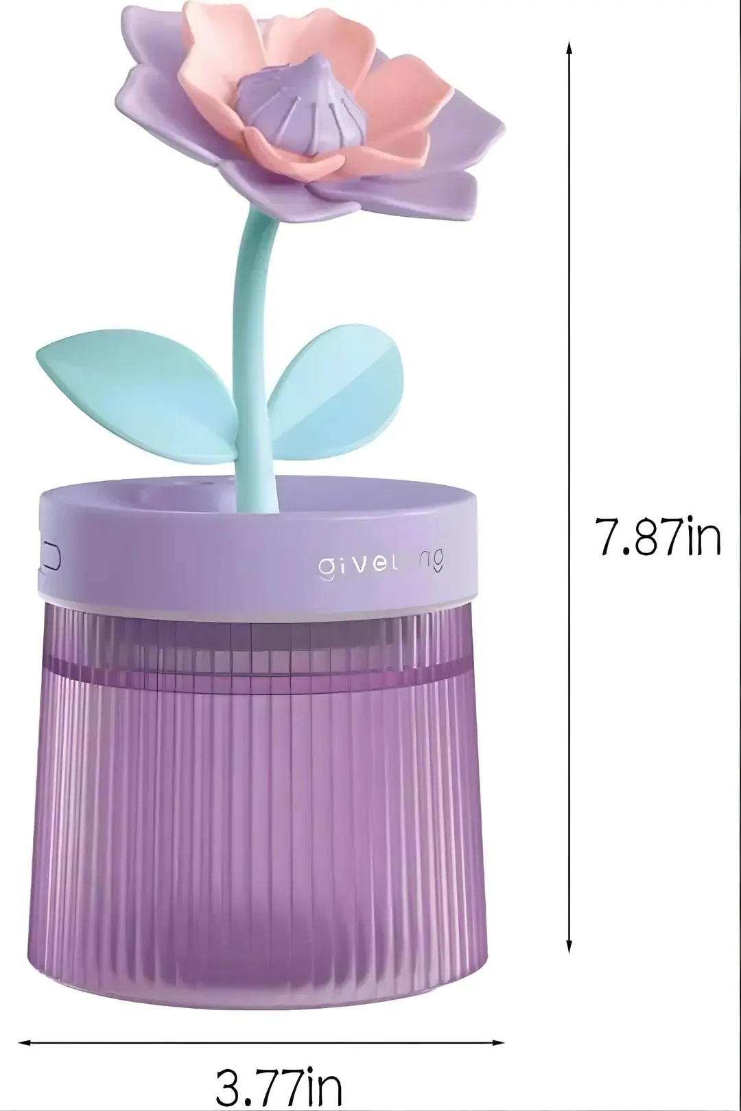 Hava Nemlendirici – 260 ml Su Haznesi + 7 Renk Gece Lambası + Çift Mod Püskürtme