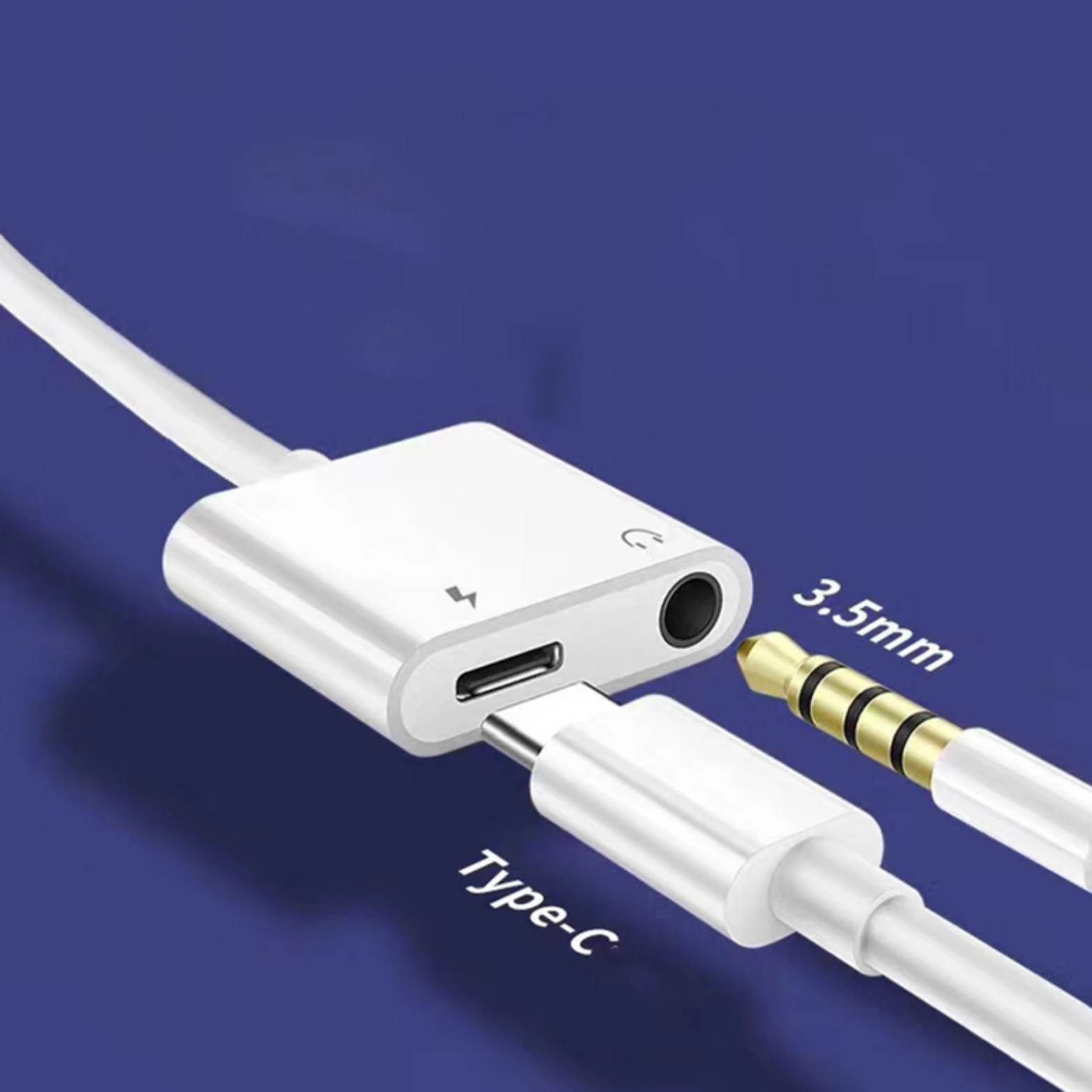 Type-C to 3.5mm AUX + Type-C Şarj Dönüştürücü Çoklayıcı