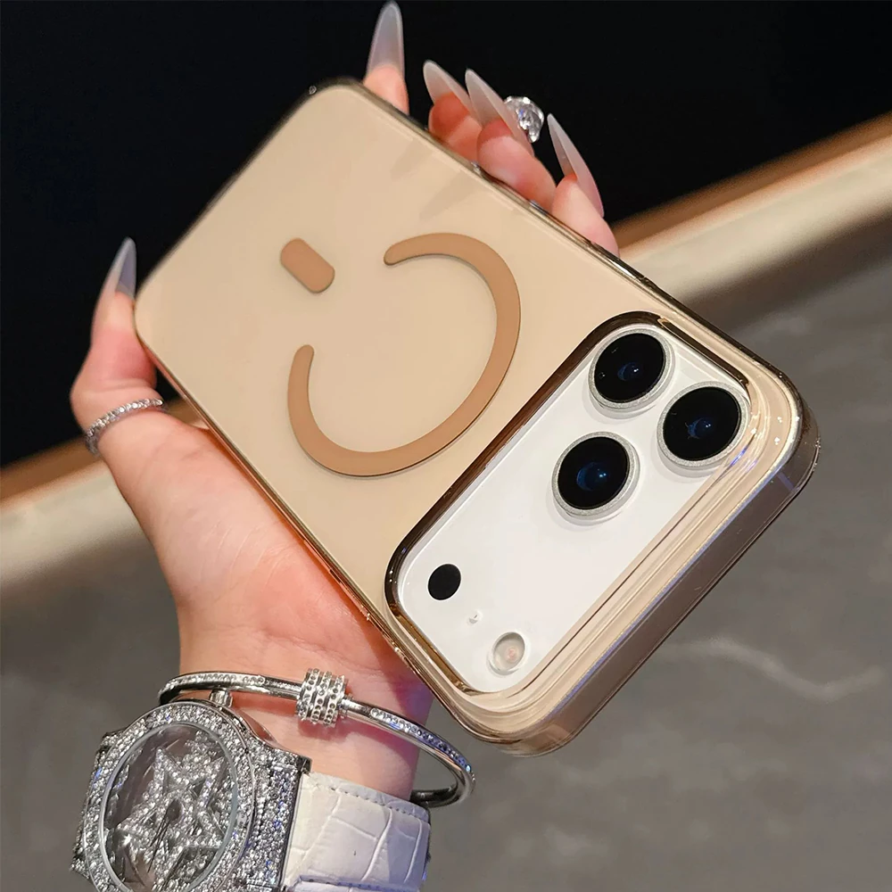 Samsung Uyumlu - Sert Mika Magsafe Sararmaz Kapak