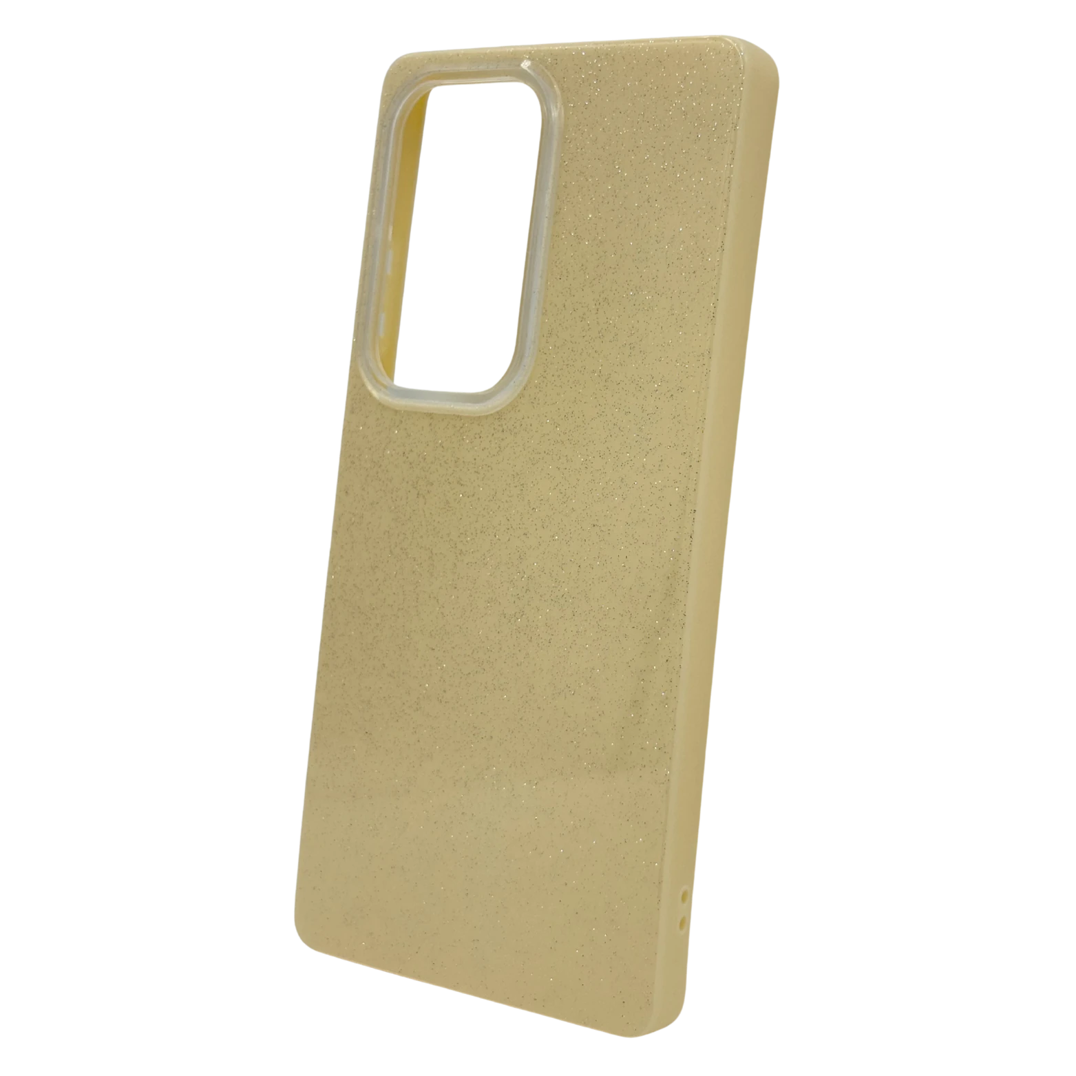 Samsung Uyumlu - Candy Simli Kılıf – Parlak Simli Tasarım - Sarı